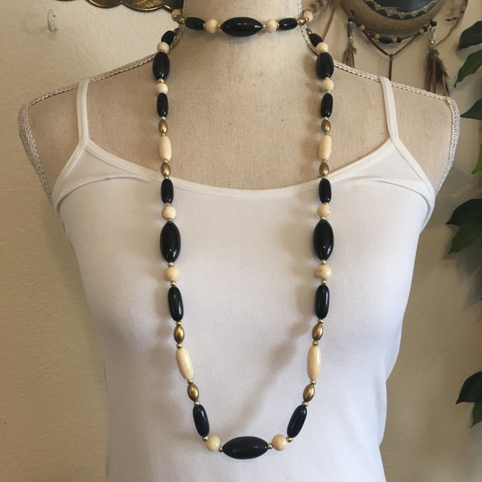Vintage Vintage 70s multi tone bead long necklace Size ONE SIZE - 3 Thumbnail