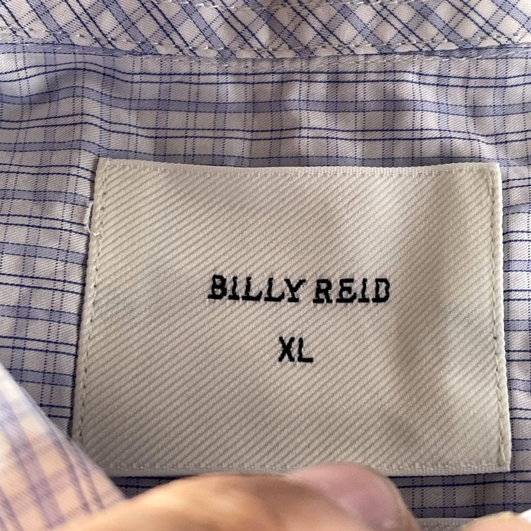 Billy Reid Billy Reid Shirt Mens XL Blue Check Long Sleeve Button-Down Made In Portugal Size US XL / EU 56 / 4 - 2 Thumbnail