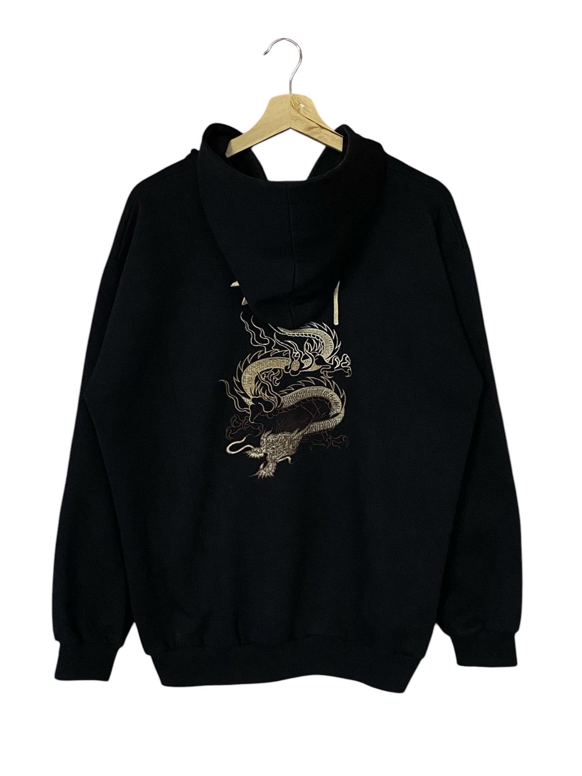 Stussy × Vintage Rare🔥Vintage 90s Stussy Dragon Embroidered Zipper Hoodie Size US L / EU 52-54 / 3 - 23 Thumbnail