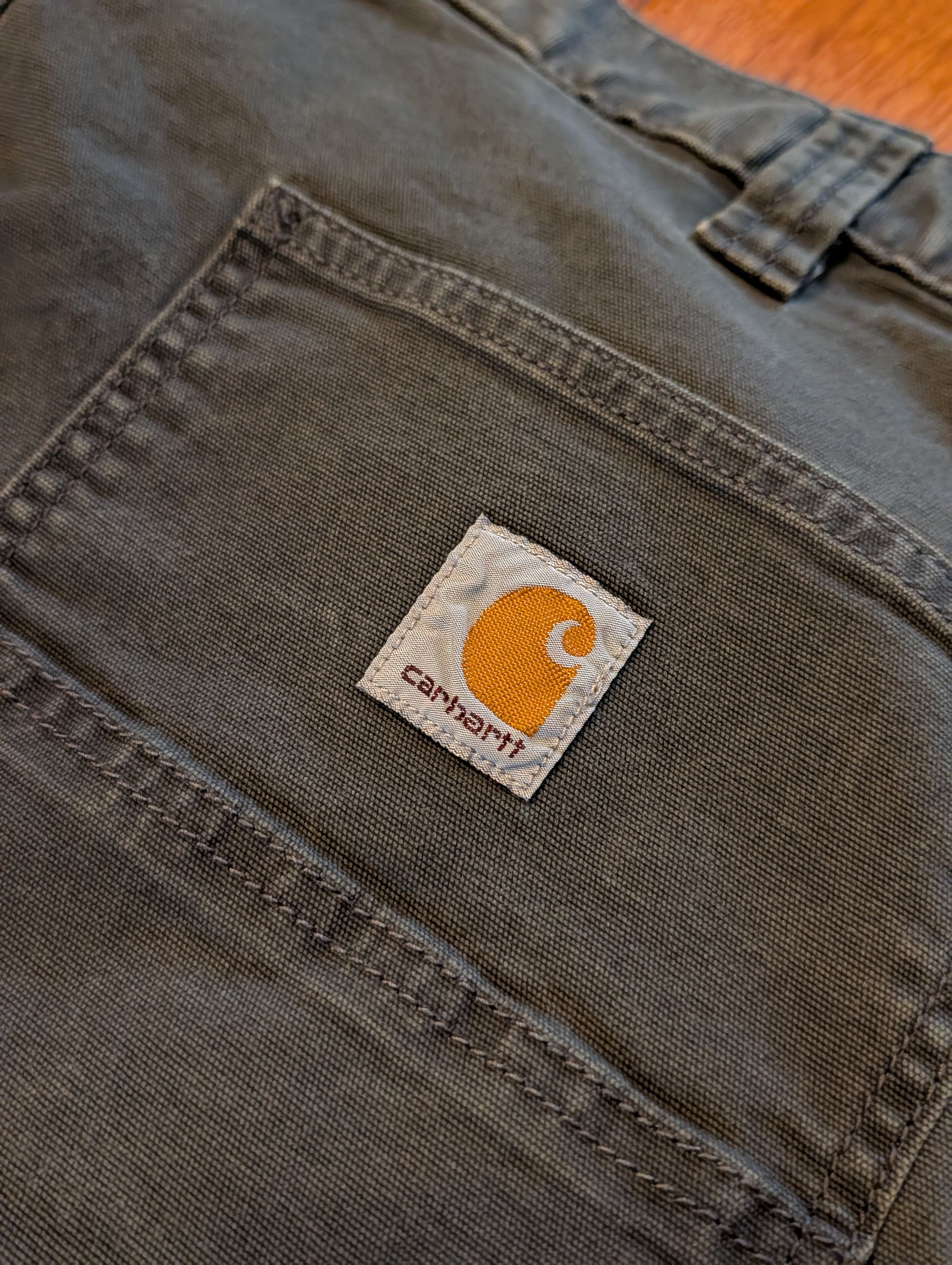 Carhartt Vtg Carhartt Relaxed Fit Work Pants Gray Canvas 38x30 Size US 38 / EU 54 - 2 Thumbnail