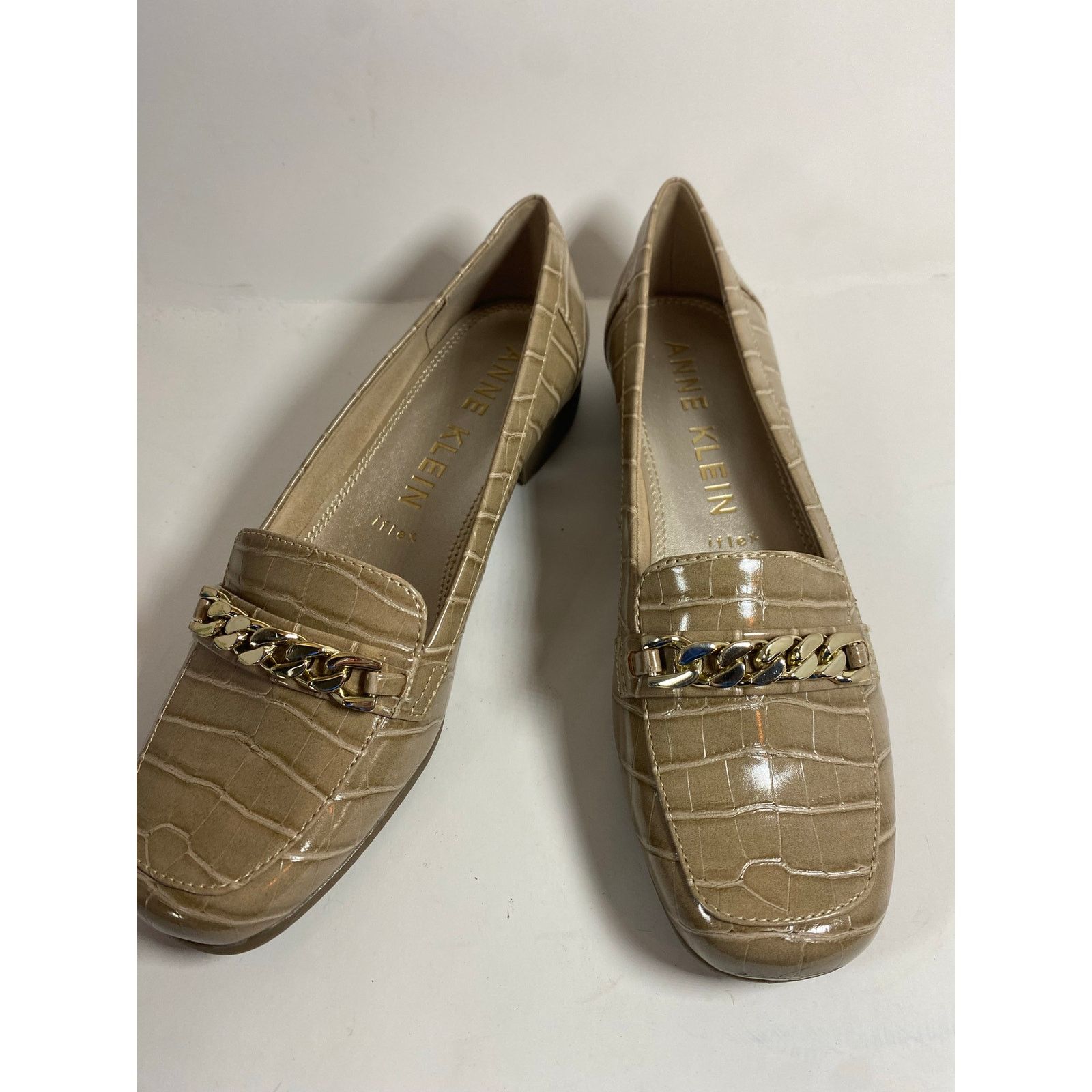 Anne Klein Anne Klein Brand Akvalya Taupe Chain Loafers size 9.5 Size US 9.5 / IT 39.5 - 1 Thumbnail