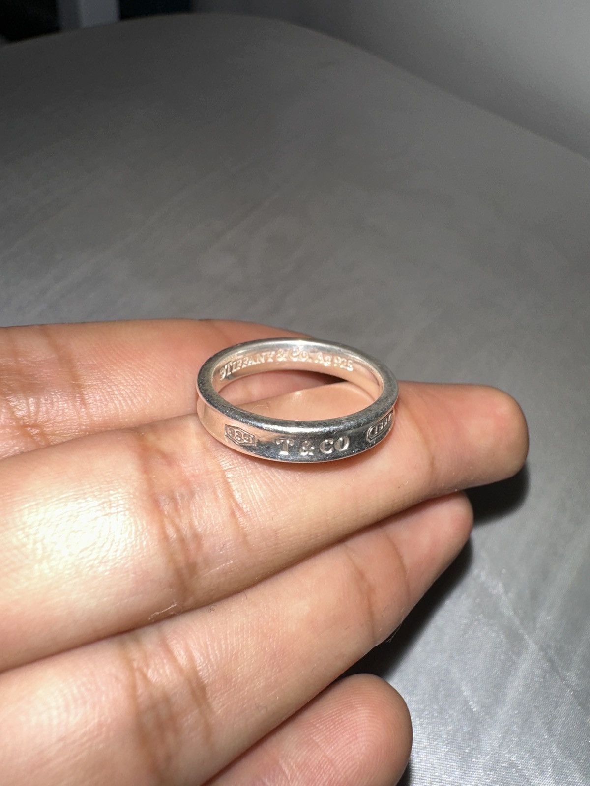 Tiffany & Co. Tiffany 1837 Narrow Silver Ring Size ONE SIZE - 1 Thumbnail
