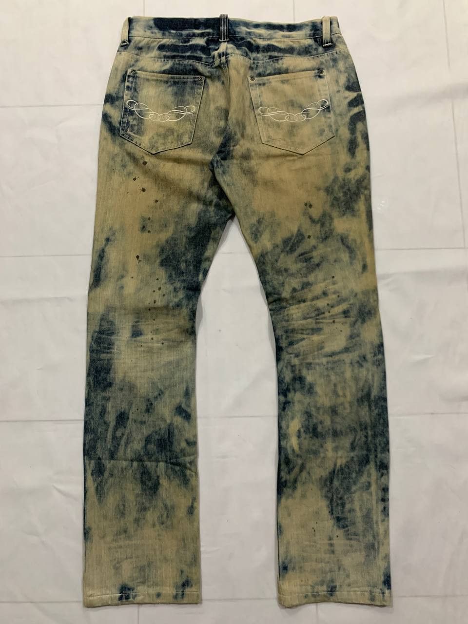 In The Attic Vintage 2000s In The Attic Homme Bleach Jeans Size US 33 - 6 Thumbnail