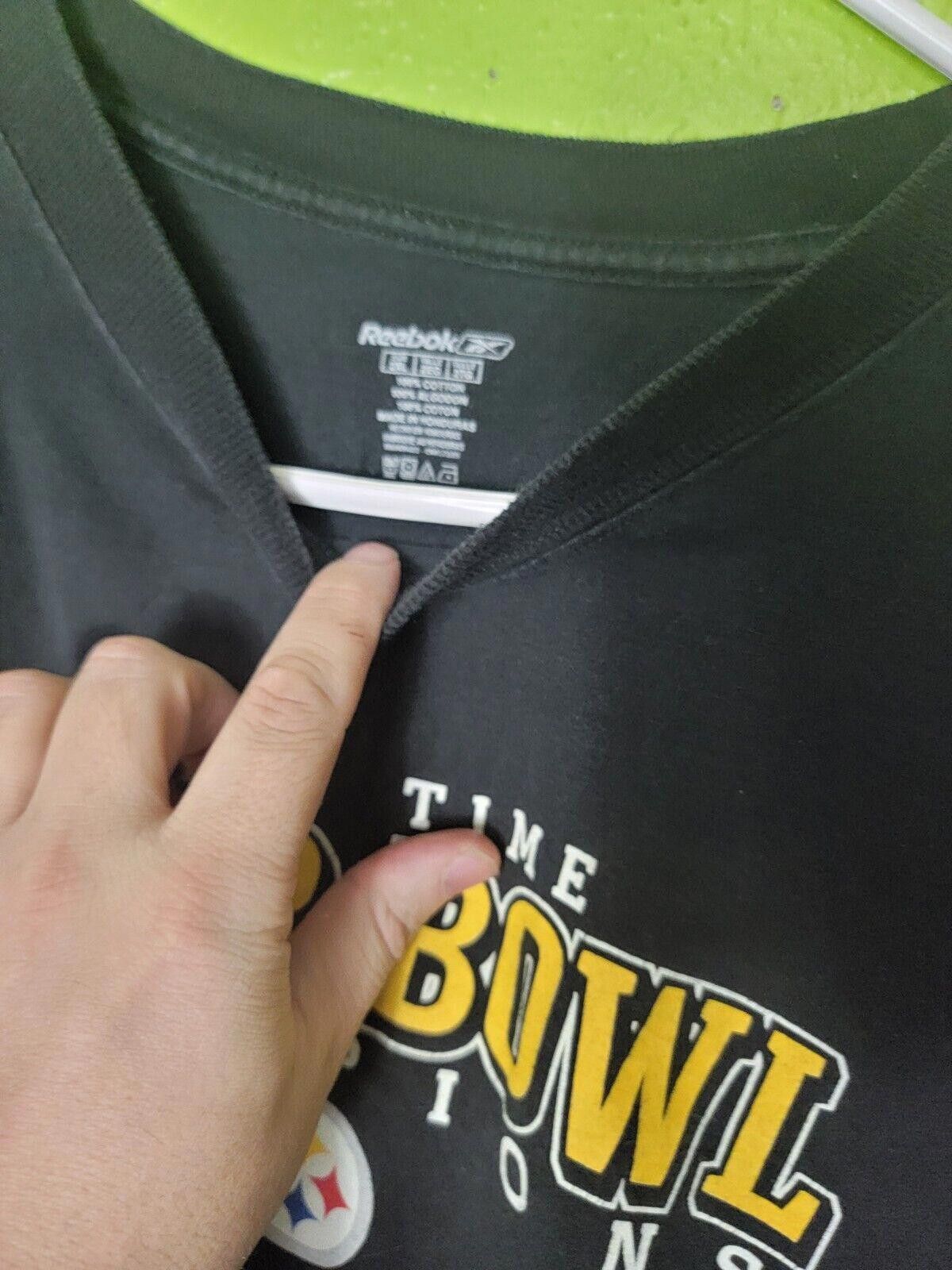 Reebok Pittsburgh Steelers Reebok Five Time Super Bowl Champions Size ONE SIZE - 2 Thumbnail