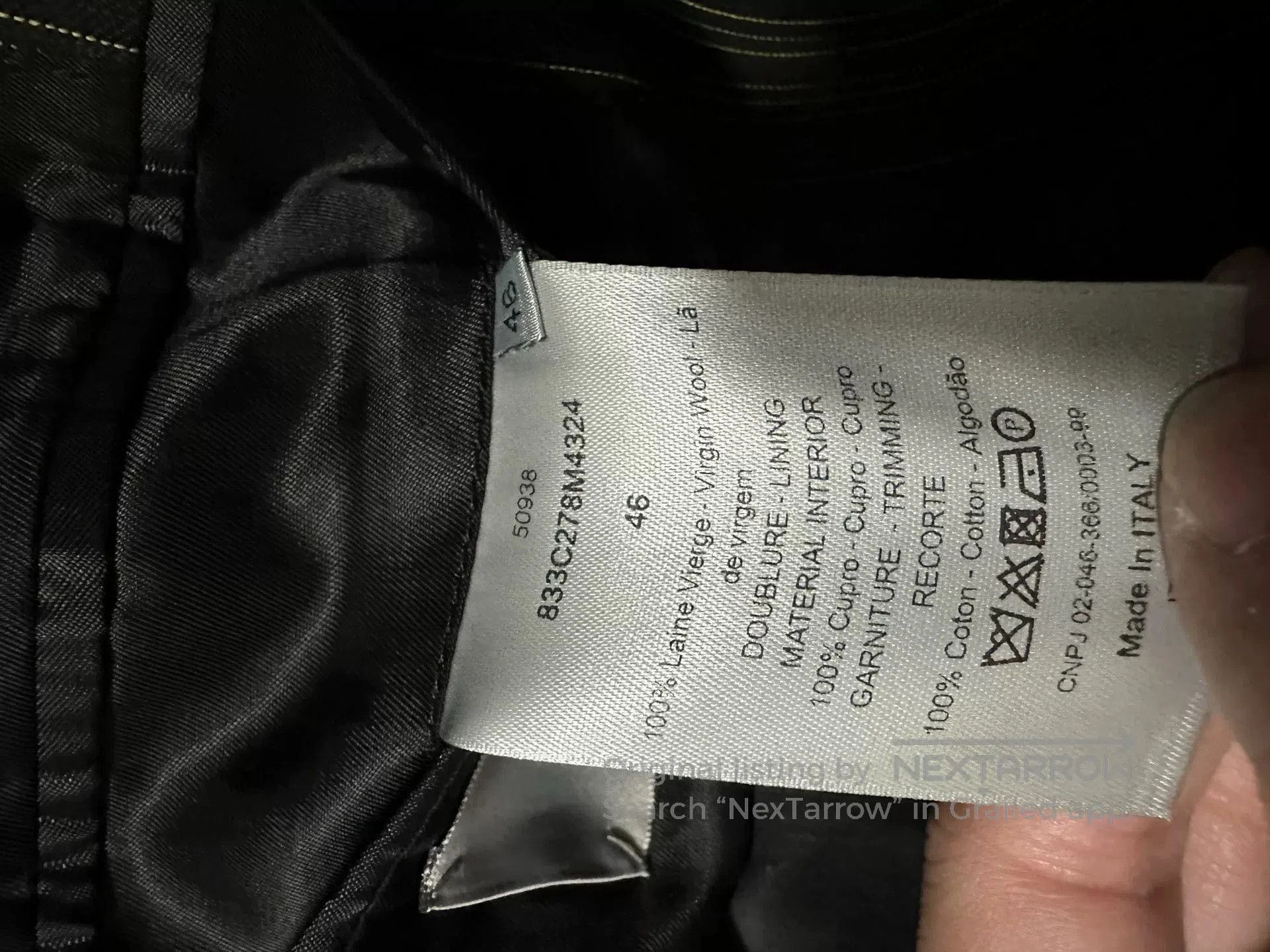 Dior Dior Homme 18AW Cross Suit Jacket. Size US S / EU 44-46 / 1 - 7 Thumbnail