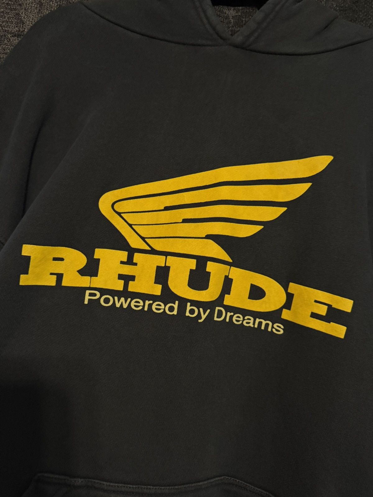 Rhude Yellow Rhonda Hoodie in Black Size US L / EU 52-54 / 3 - 2 Thumbnail