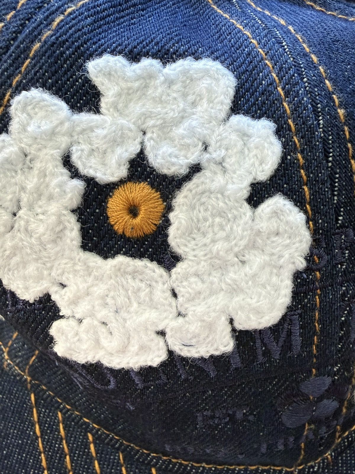 DENIM TEARS Denim Tears Denim Wreath Hat Washed Indigo Size ONE SIZE - 3 Thumbnail