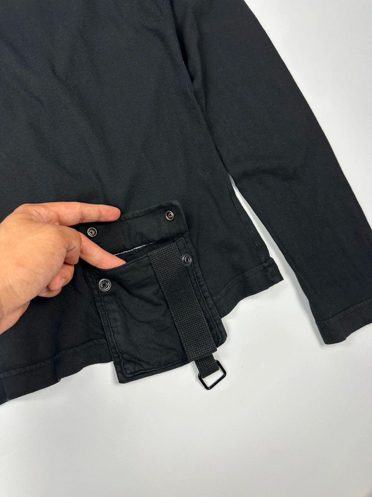 Dolce & Gabbana Dolce & Gabbana SS04 Cargo Pocket Military Army Black Tee Size US L / EU 52-54 / 3 - 4 Thumbnail