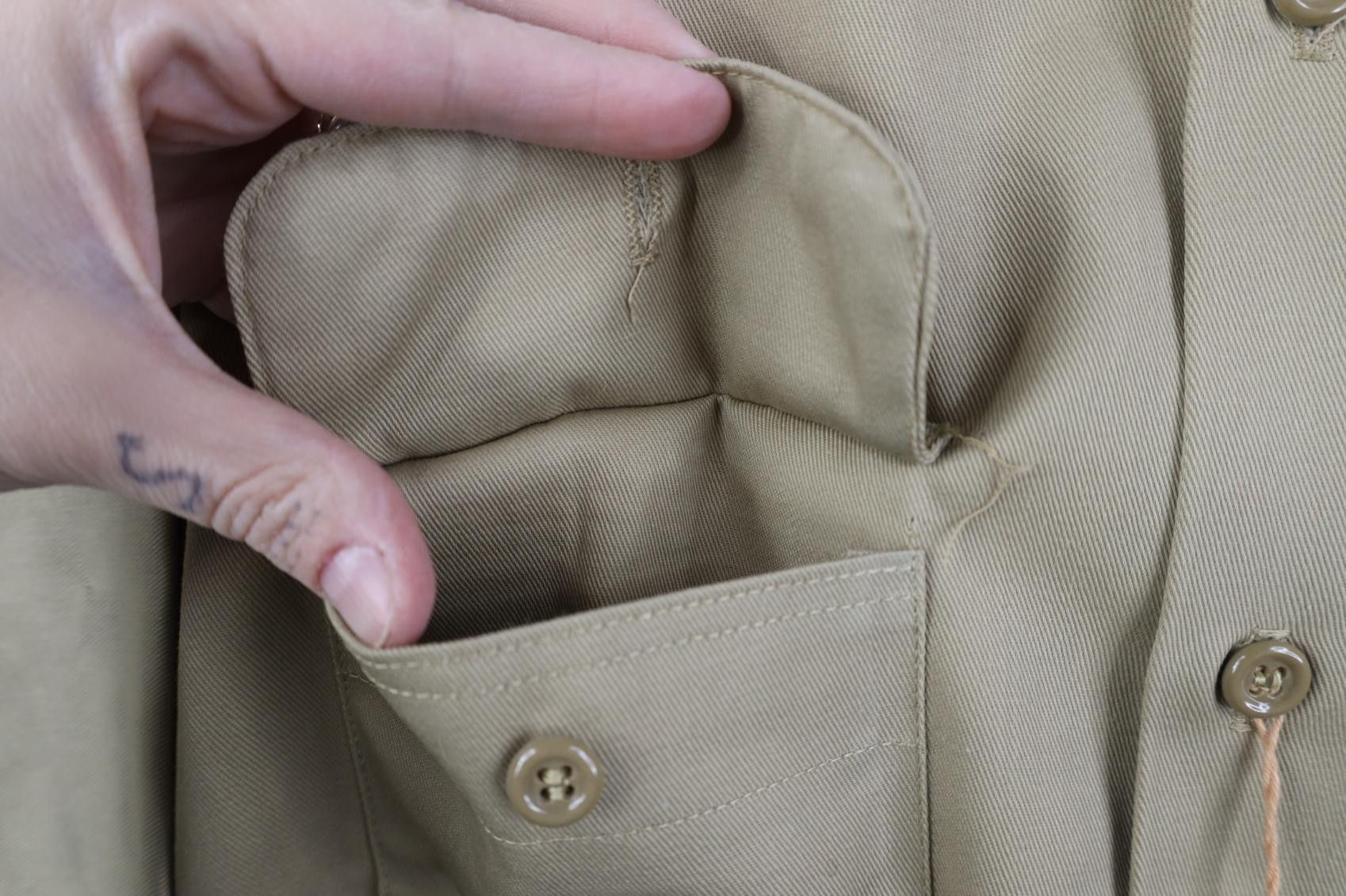FiveBrother Deadstock Vintage 50s Five Brother Twill Work Button Shirt Size US L / EU 52-54 / 3 - 6 Thumbnail