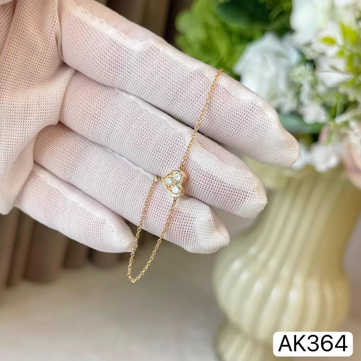 Tiffany & Co. Tiffany & Co. Heart Diamond Rose Gold Bracelet 14-15cm LN Size ONE SIZE - 8 Thumbnail