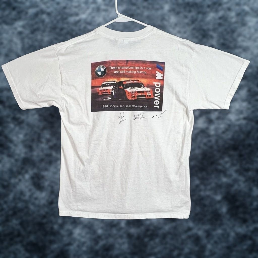 Gildan VINTAGE BMW M3 GT-3 E36 T Shirt Adult Large White Mens Size US L / EU 52-54 / 3 - 1 Thumbnail
