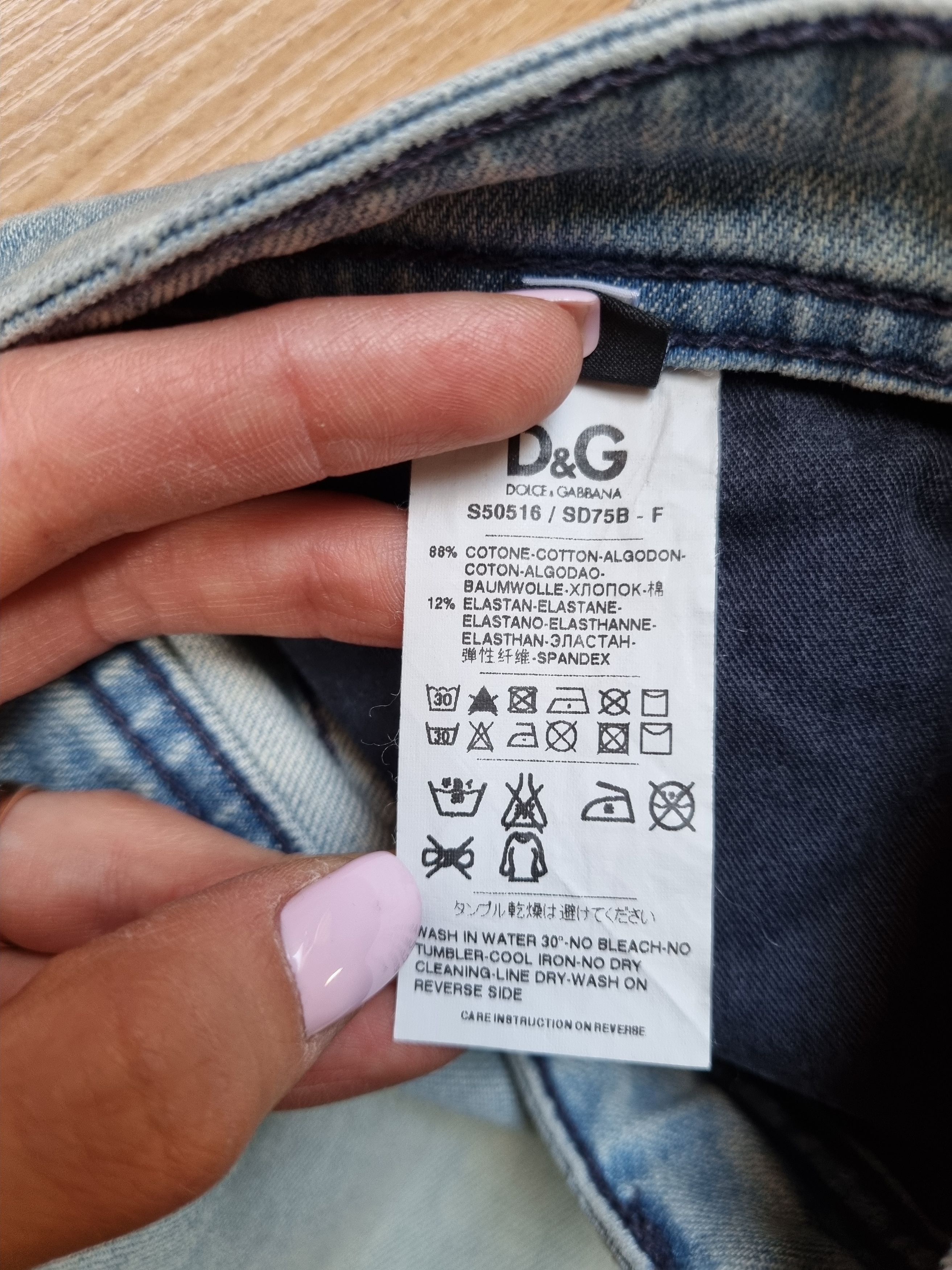 Dolce & Gabbana New Dolce Gabbana Stylish Relaxed Straight Light Soft Jeans Size US 28 / EU 44 - 20 Thumbnail