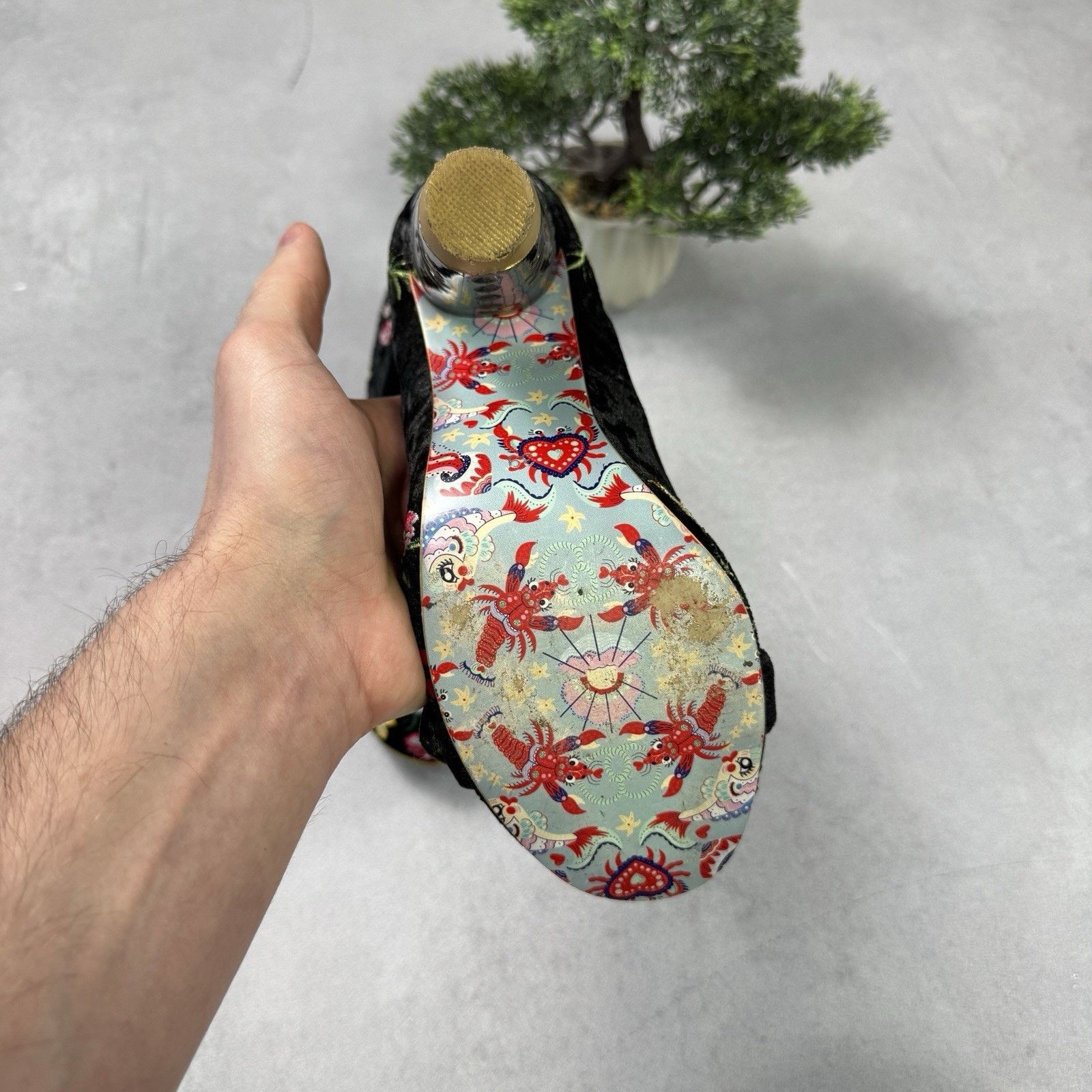 Vintage Irregular Choice Men Floral Heels Avant Garde Pumps 39 Us 9 Size US 9 / IT 39 - 18 Thumbnail