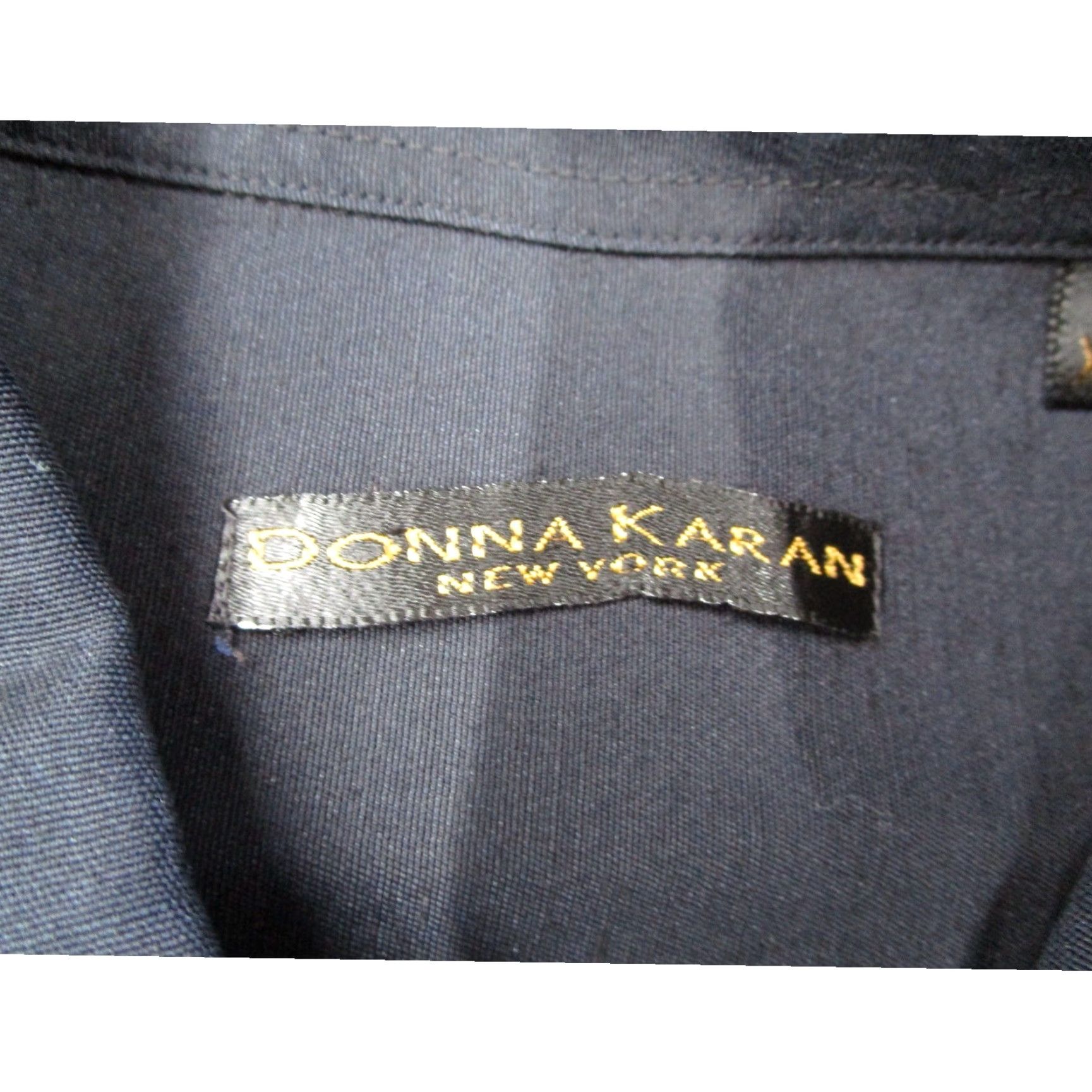 Donna Karan Donna Karan New York Mens XL Blue Button Down Shirt Made in Italy Rayon Blend Shirt Size US XL / EU 56 / 4 - 3 Thumbnail