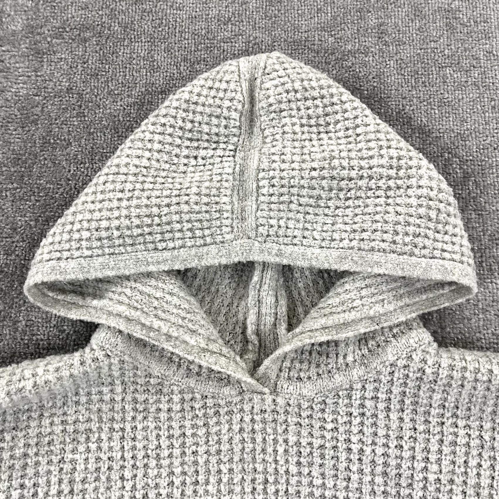 Carbon CARBON 2 COBALT Sweater Womens L/XL Gray Cape Poncho Wool Blend Knit Pullover Size XL / US 12-14 / IT 48-50 - 3 Thumbnail