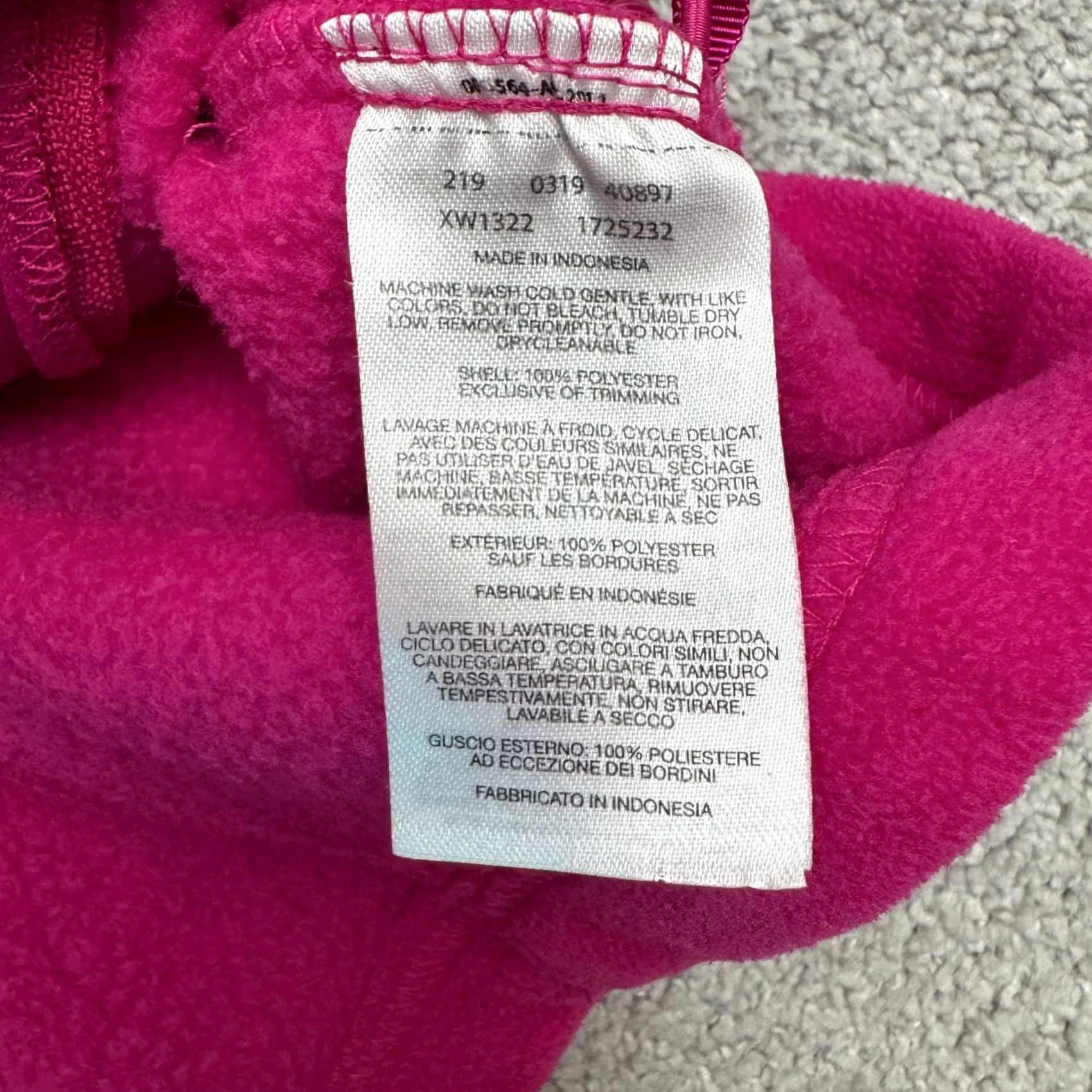 Pinko Columbia Benton Springs Fleece Jacket Womens 1X Pink Full Zip Pocket Outdoor Size XL / US 12-14 / IT 48-50 - 6 Thumbnail
