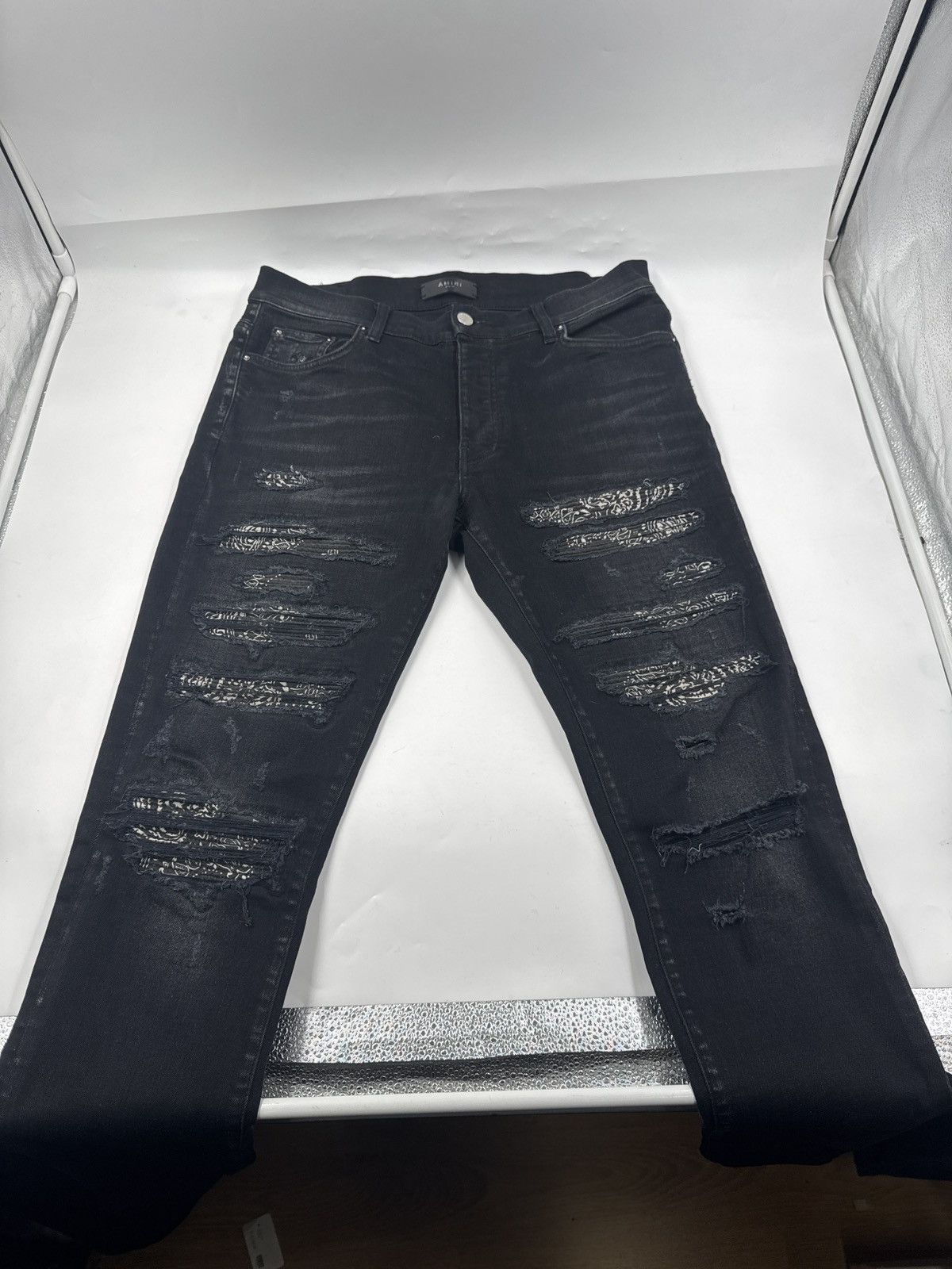 Amiri Bandana Thrasher Jeans - Main Image