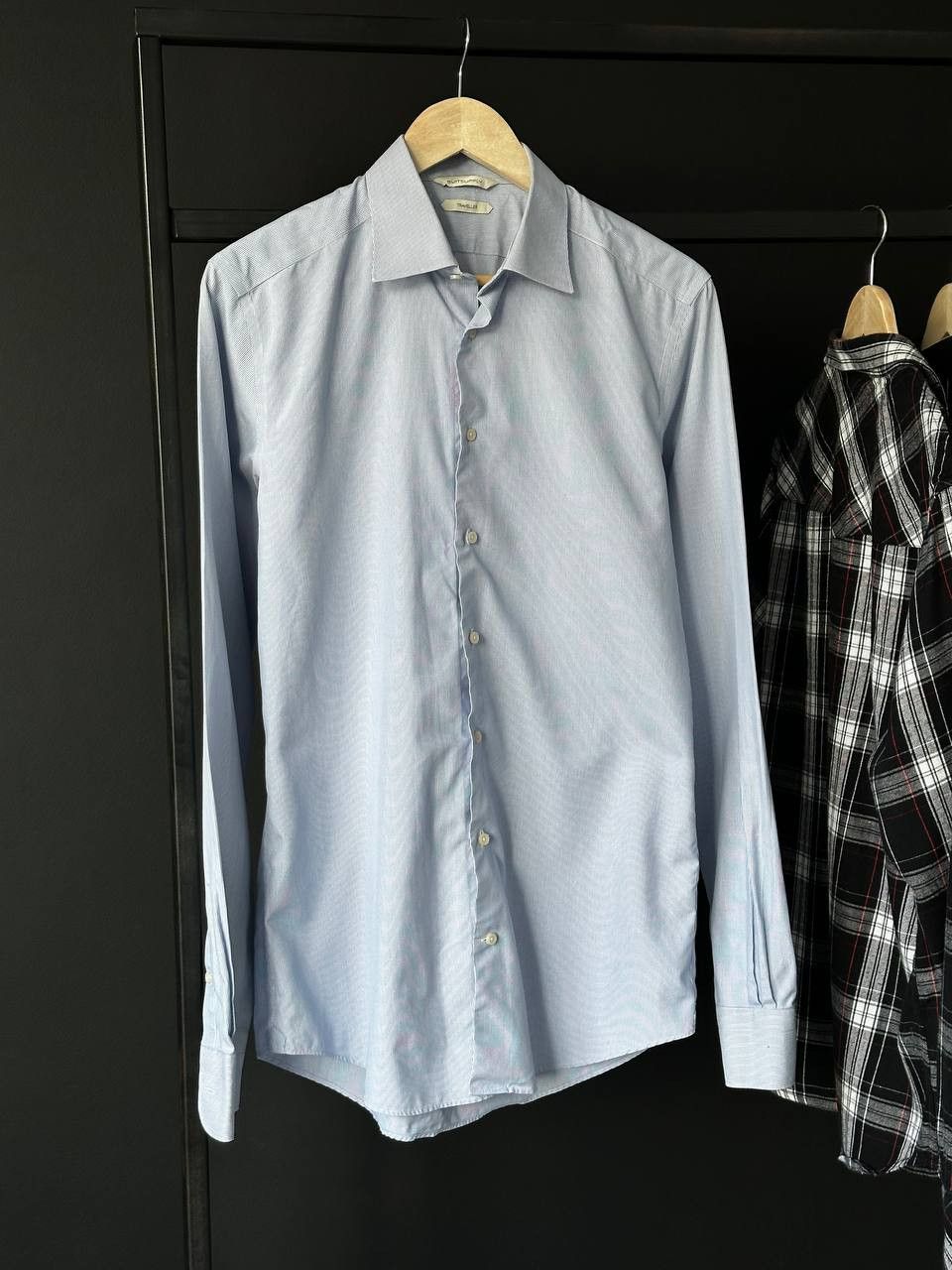 Suitsupply Suitsupply TRAVELLER Blue Cotton Striped Shirt Size US L / EU 52-54 / 3 - 2 Thumbnail
