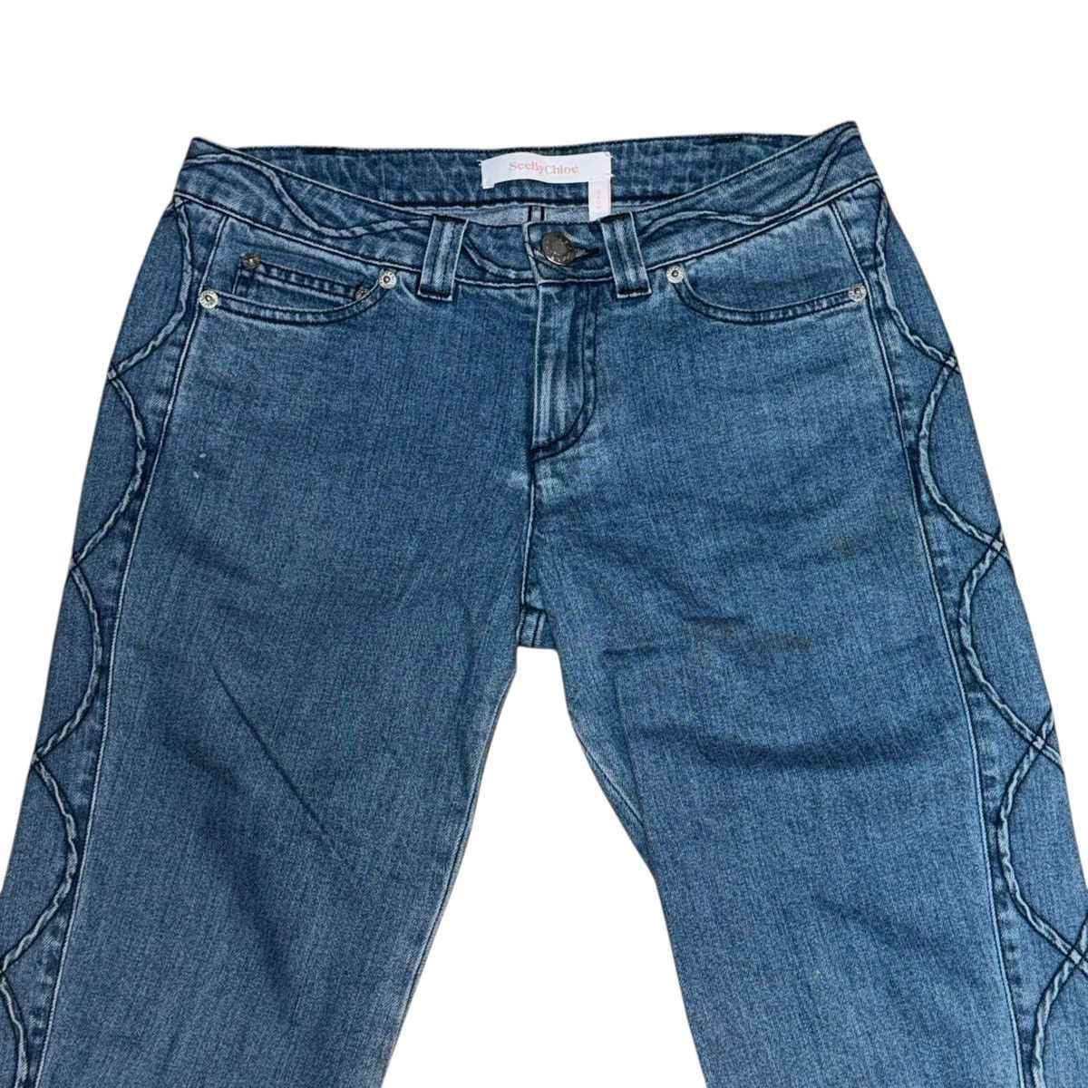 See by Chloe See by Chloe rope detail flare leg jeans Size 25" / US 0 / IT 36 - 2 Thumbnail