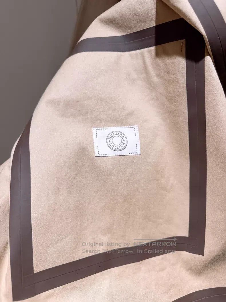 Hermes Hermes Windproof and Waterproof Hooded Cloak Raincoat Khak Size S / US 4 / IT 40 - 7 Thumbnail