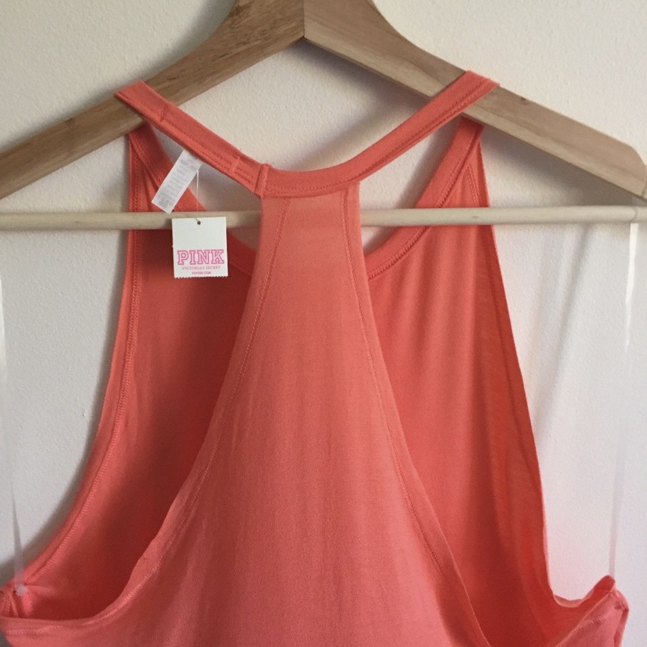 Victoria's Secret VICTORIA'S SECRET PINK Coral Orange Pink Super Soft Tank Top Size S / US 4 / IT 40 - 5 Thumbnail