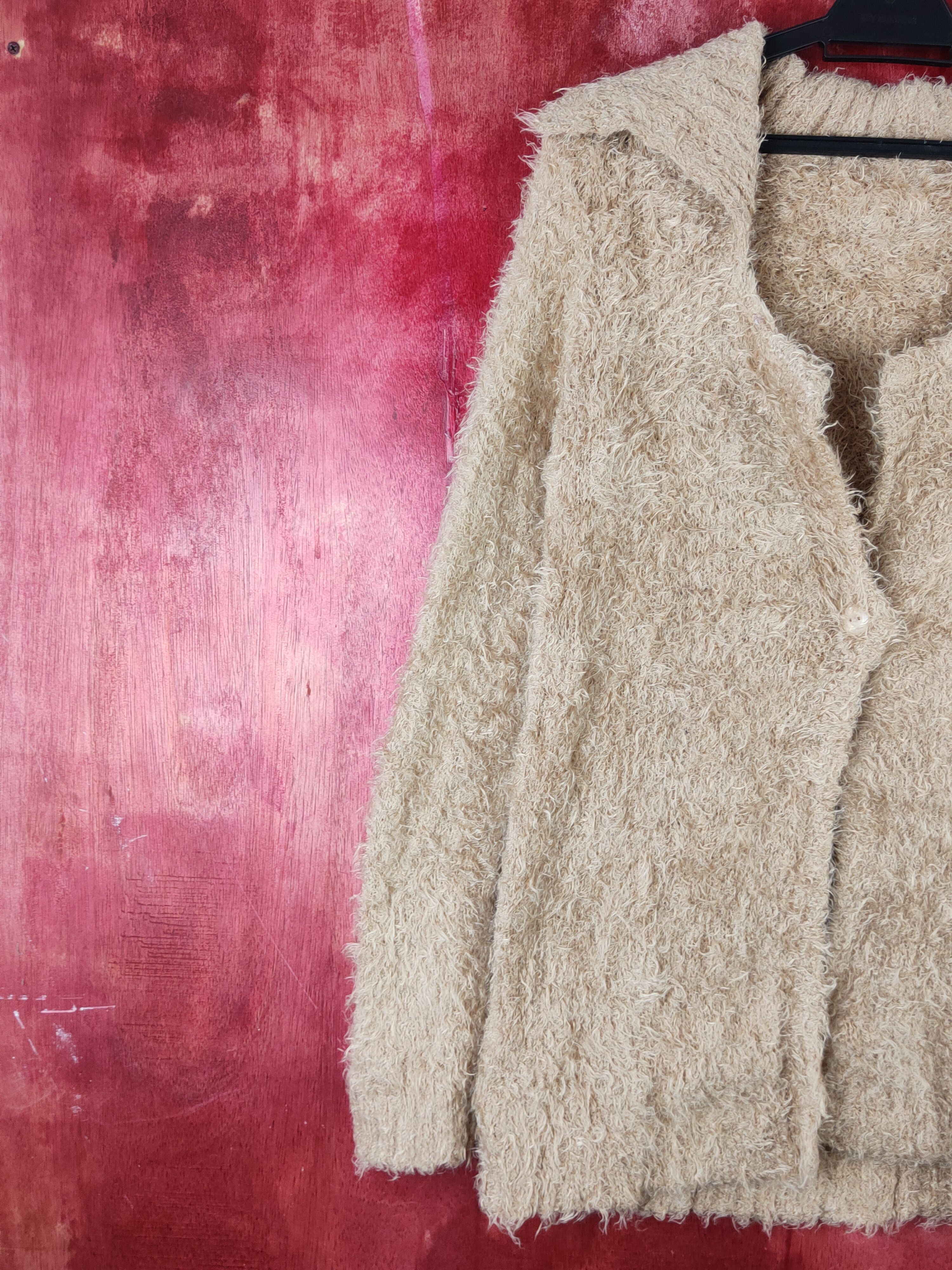 Homespun Knitwear Japanese Brand Brown Fur Mohair Knitwear Cardigan #S1964 Size M / US 6-8 / IT 42-44 - 3 Thumbnail