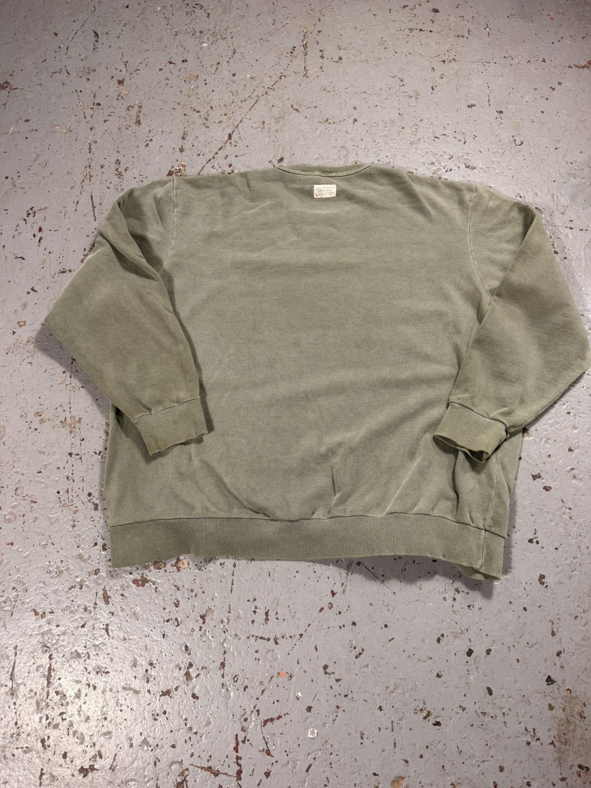 B.U.M Equipment Vintage B.U.M equipment Sea Foam Green Blank Crewneck Sweate Size US L / EU 52-54 / 3 - 7 Thumbnail