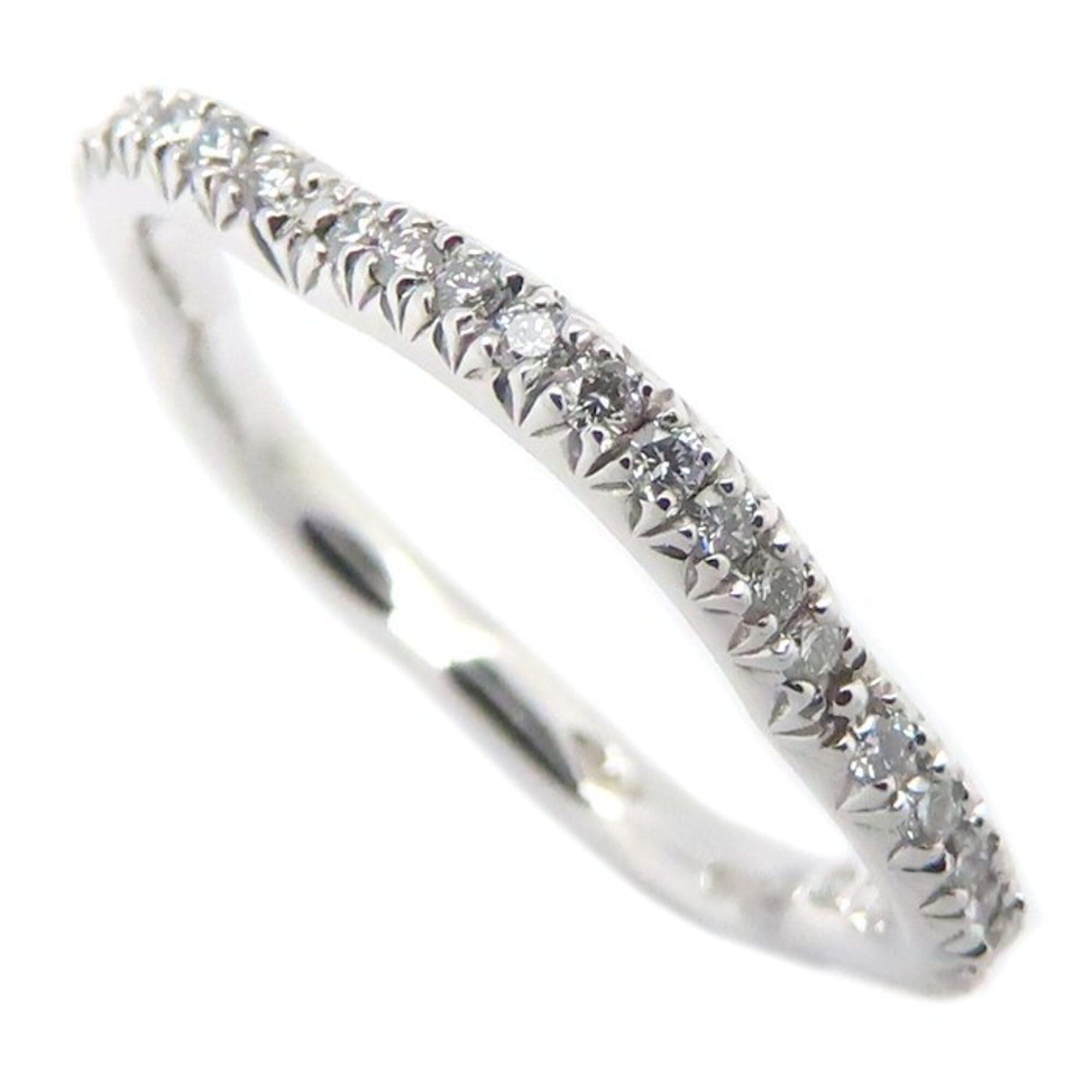 Chanel CHANEL Camellia Diamond Eternity Ring, Size #48, 18K White Gold, Women's, J3211 295242 Size ONE SIZE - 1 Thumbnail
