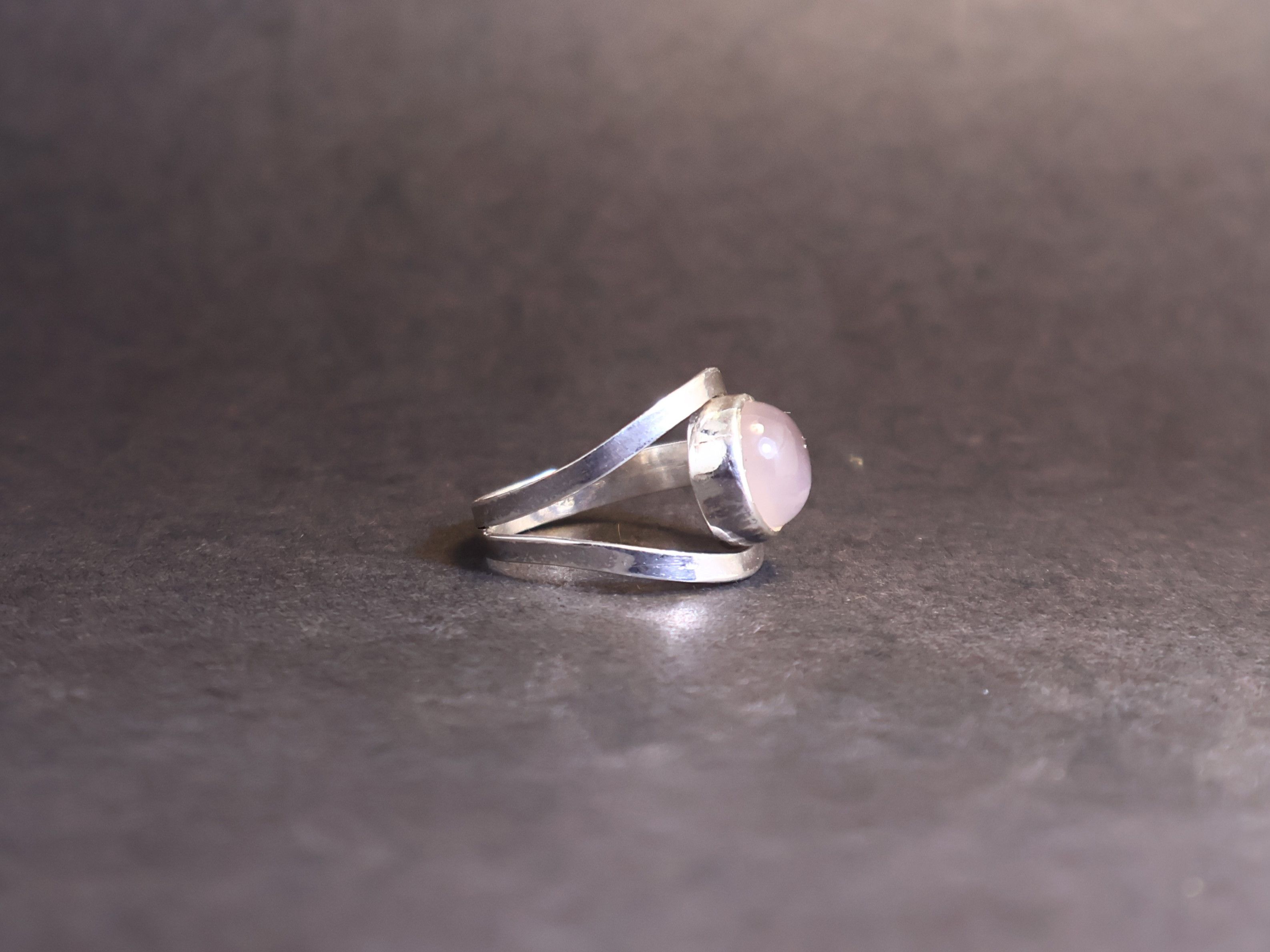 Handmade Rose Quartz Ring, 925 Sterling Silver, Handmade Women Ring, Size ONE SIZE - 4 Thumbnail
