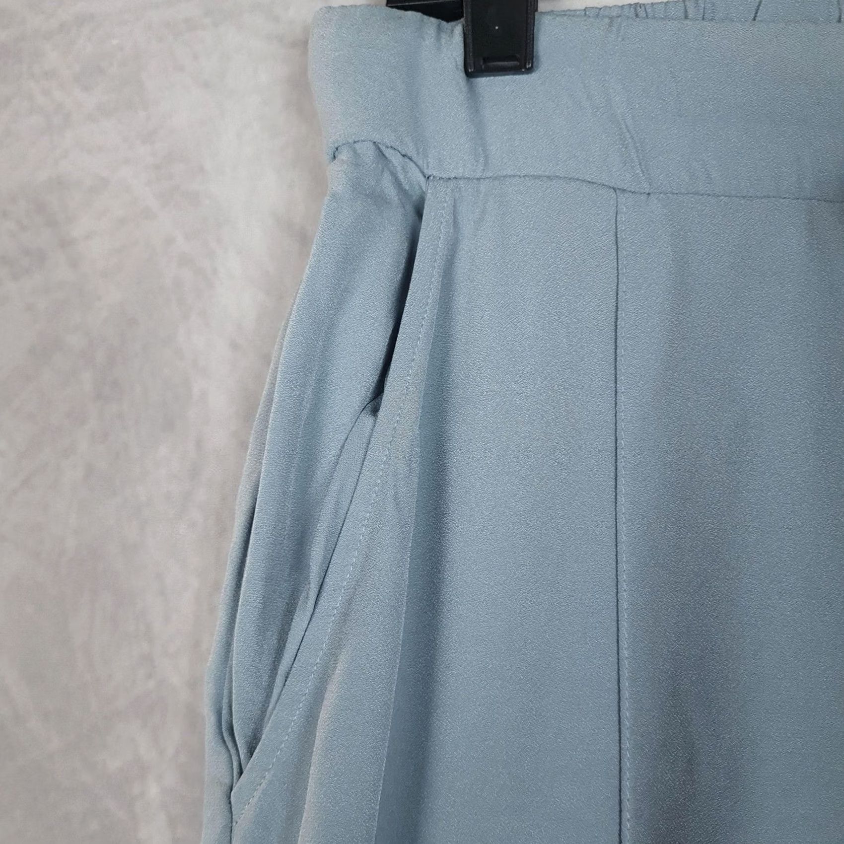 Hanro Hanro Womens S Blue Viscose Drawstring Elastic Cuff Jogger Pockets Lounge Pants Size 28" / US 6 / IT 42 - 3 Thumbnail