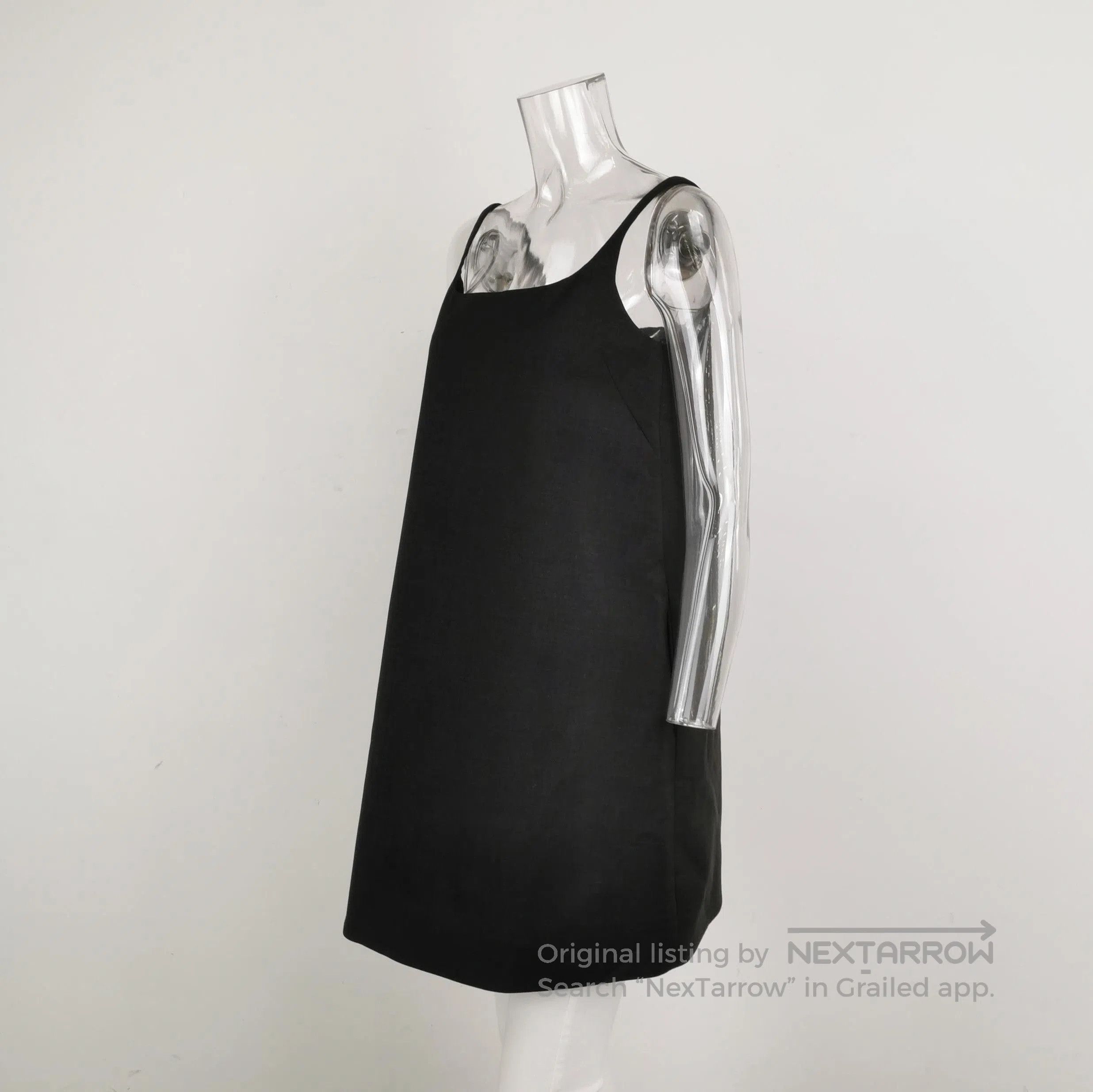Prada Prada Black Wool Slip Dress Size 38 . Size S / US 4 / IT 40 - 2 Thumbnail