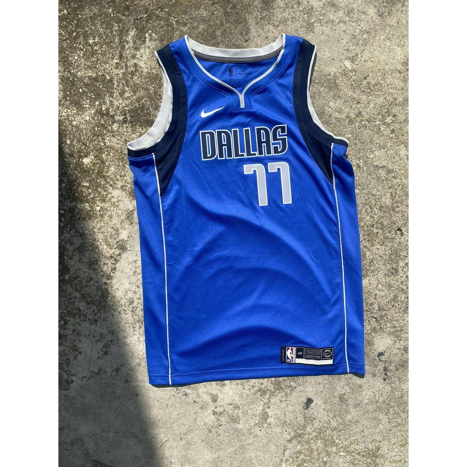 Pre-owned Jersey X Nike Dallas 77 Doncic Nba Swingman Nba Jersey In Blue