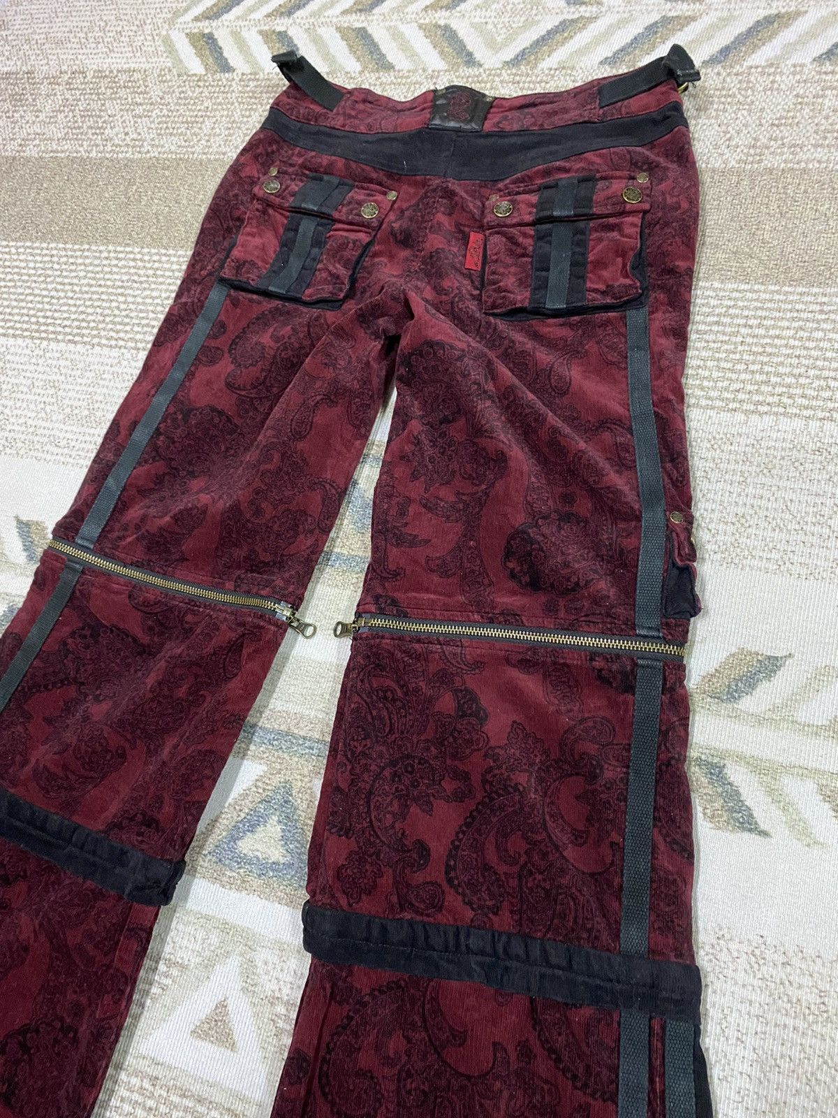 Beauty Beast Japanese Brand Ozz On Wide Leg Flared Pants Size 28" / US 6 / IT 42 - 9 Thumbnail