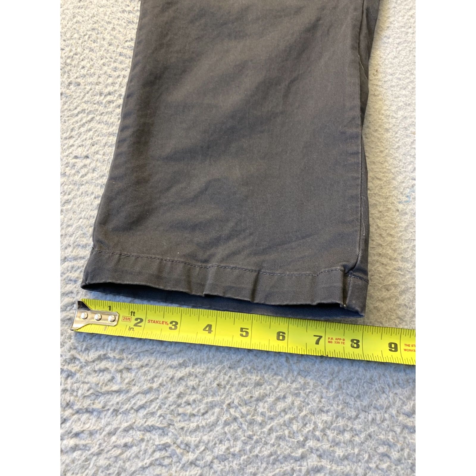 Eddie Bauer VINTAGE Eddie Bauer Women's Chino Pants Cropped Size 12 Gray Cotton Straight Fit 49-60 Size 34" / US 12 / IT 48 - 5 Thumbnail