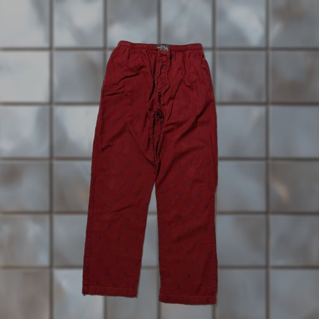 Polo Ralph Lauren VINTAGE Polo Ralph Lauren Dry Goods Pajama Pants Men Medium Red Pony Logo All Over Print Sleepwear Size US M / EU 48-50 / 2 - 1 Thumbnail