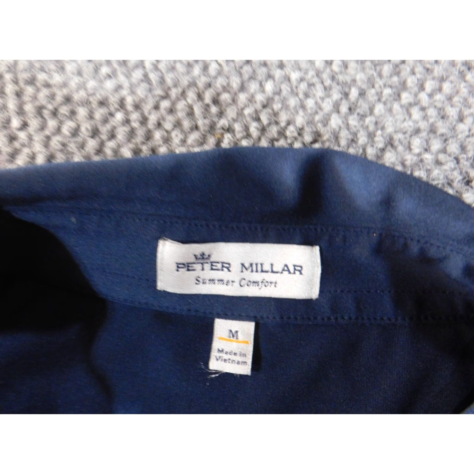 Peter Millar Peter Millar Polo Medium Summer Comfort Mens Blue Golf Performance Stretch Shirt Size US M / EU 48-50 / 2 - 5 Thumbnail