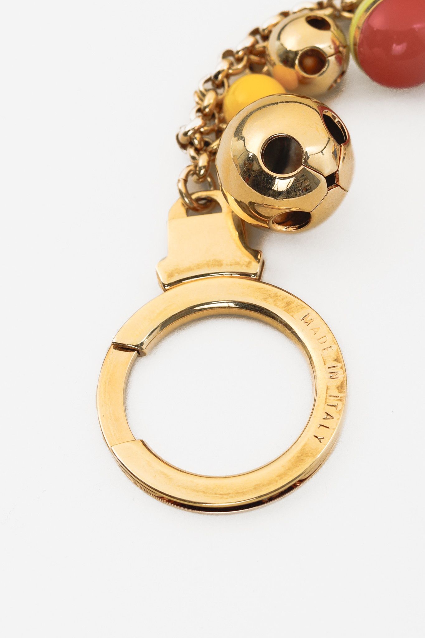 Louis Vuitton Louis Vuitton Grelot Gold-Tone Spherical-Charm Key Chain Size ONE SIZE - 3 Thumbnail