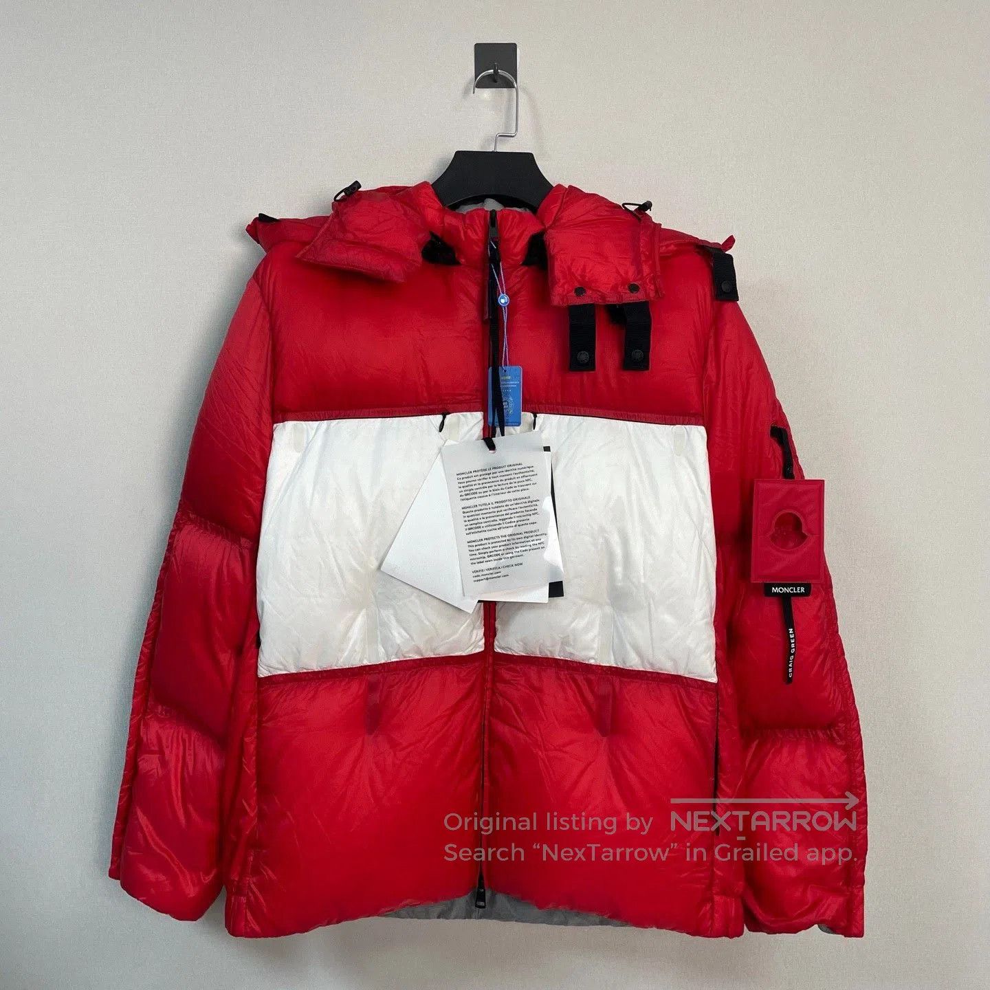 Moncler Genius moncler red color block puffer jacket. Size US M / EU 48-50 / 2 - 1 Thumbnail