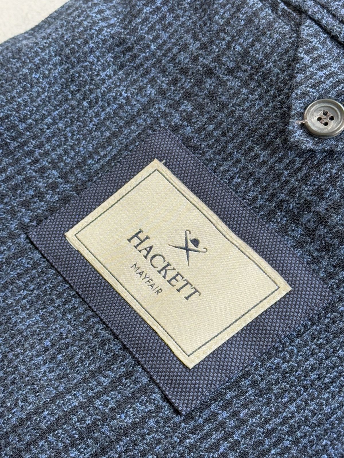 Designer × Hackett Hackett 38R MYF checkered knitwear blazer jacket button Size 38R - 10 Thumbnail