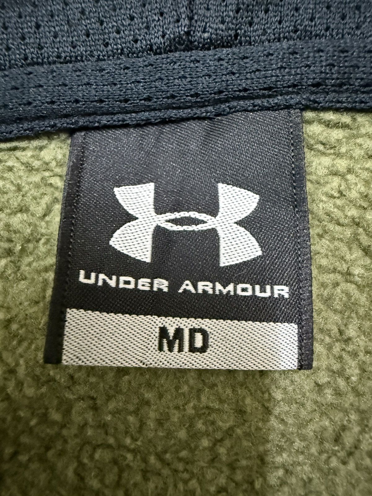 Under Armour Under Armour Olive Green Zip Up Sweater Hoodie Size US M / EU 48-50 / 2 - 9 Thumbnail
