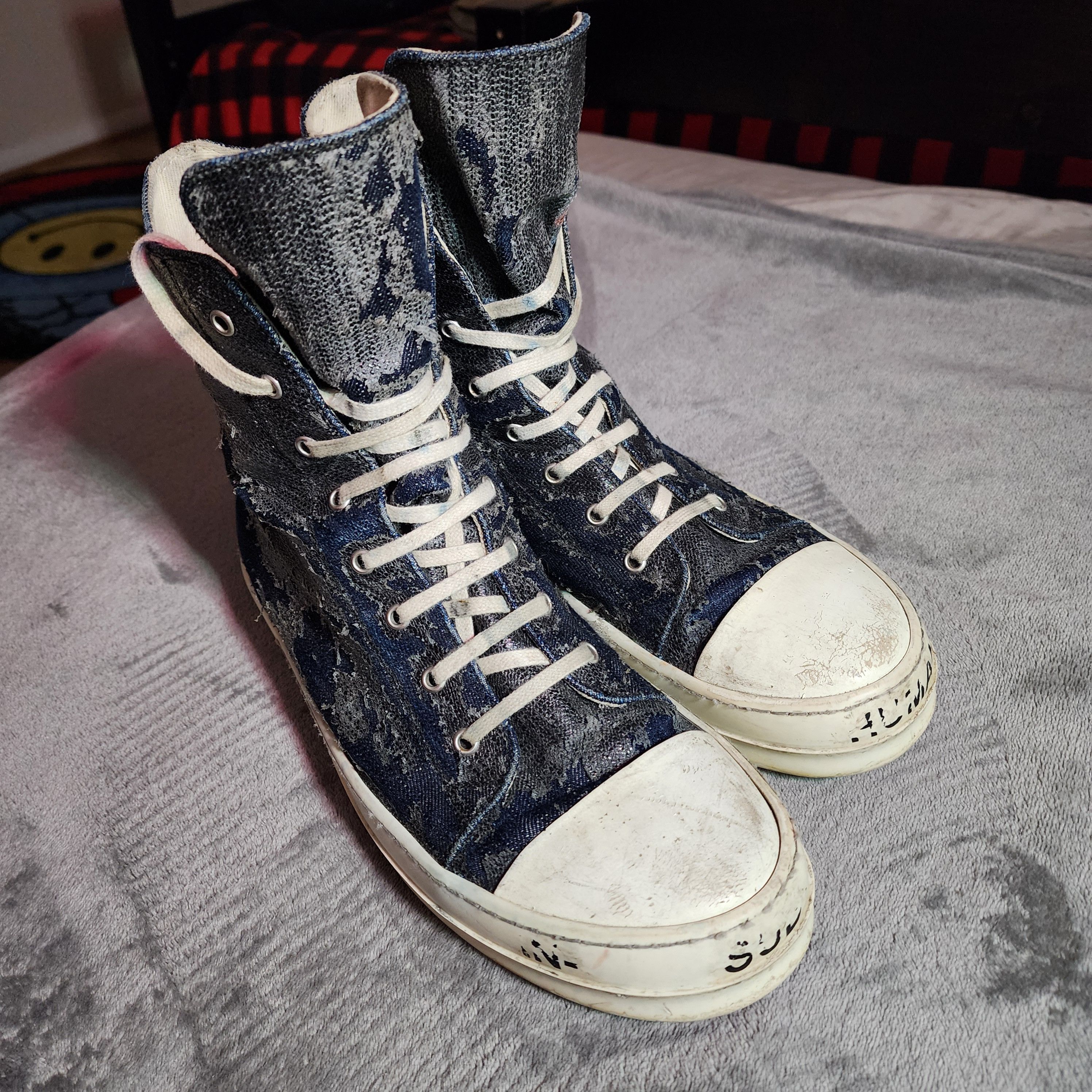 Rick Owens Drkshdw Rick Owens "SUB-HUMAN" Ramones Size US 11 / EU 44 - 1 Thumbnail