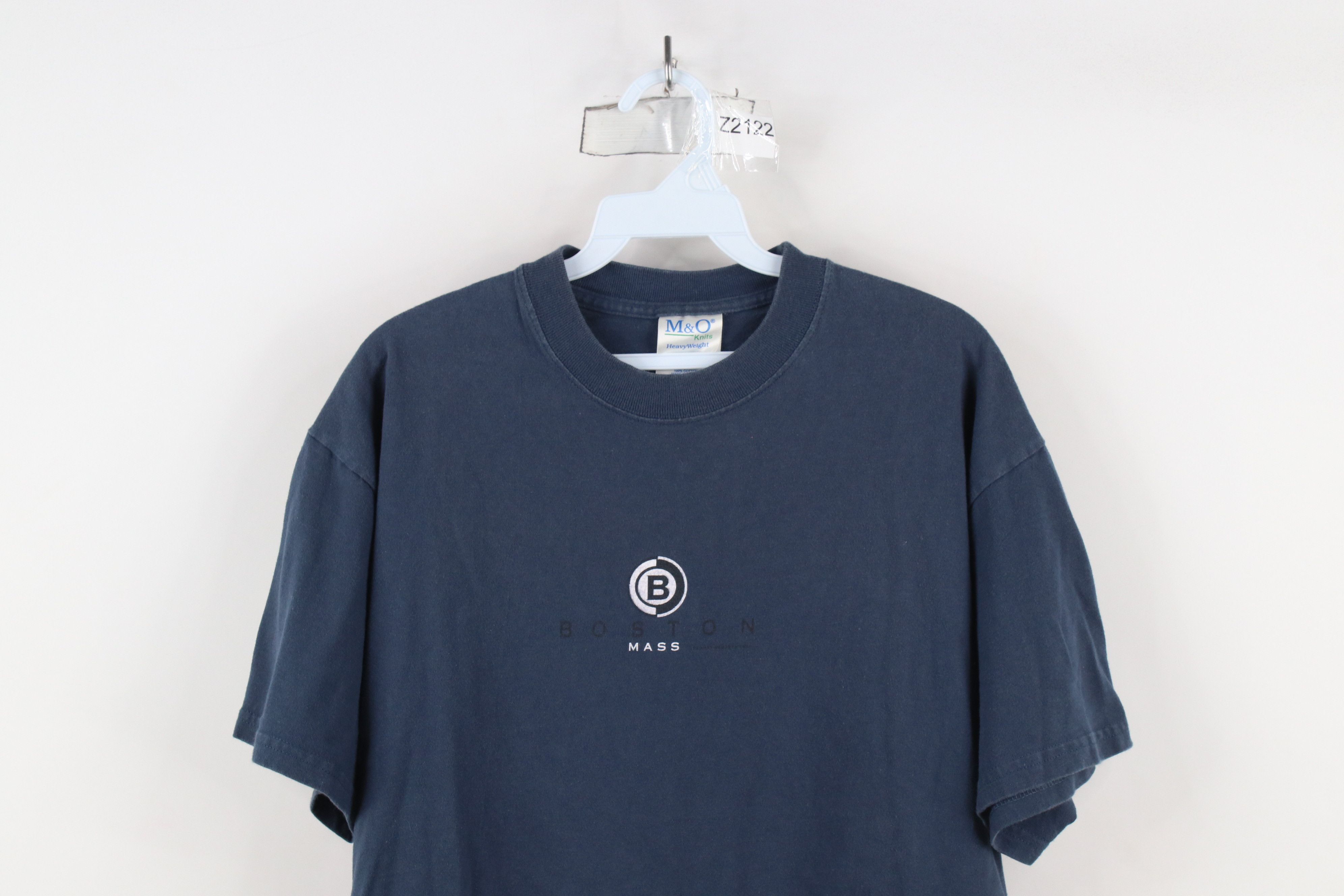 Vintage Vintage 90s Y2K Streetwear Spell Boston Mass T-Shirt Blue Size US L / EU 52-54 / 3 - 2 Thumbnail