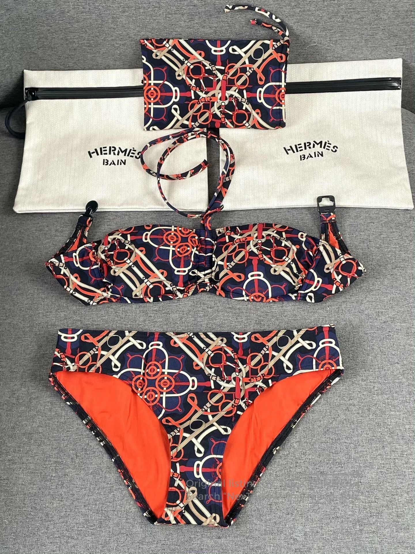 Hermes HERMES Classic Pattern Swimwear. Size US 34 / EU 50 - 1 Thumbnail
