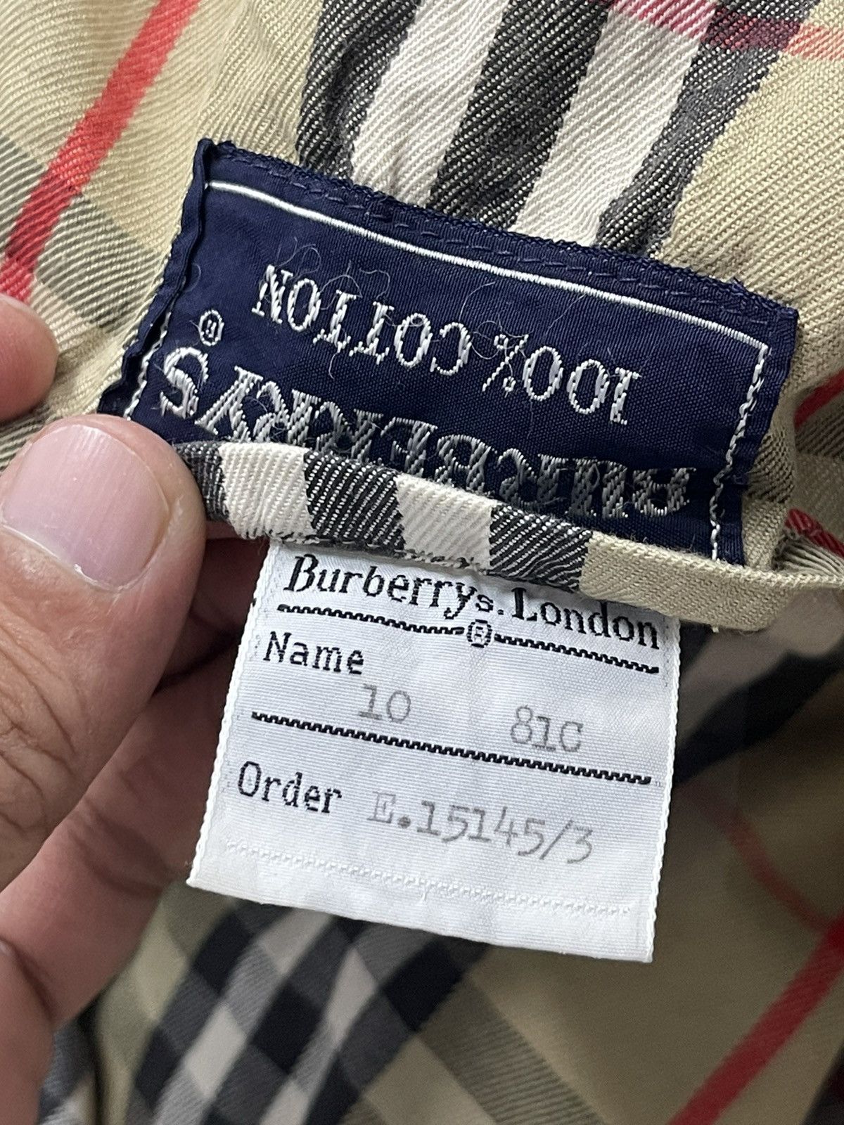 Burberry Made in England Burberrys Trench Coat Nova Check Lining 6🟩3 Size US M / EU 48-50 / 2 - 9 Thumbnail