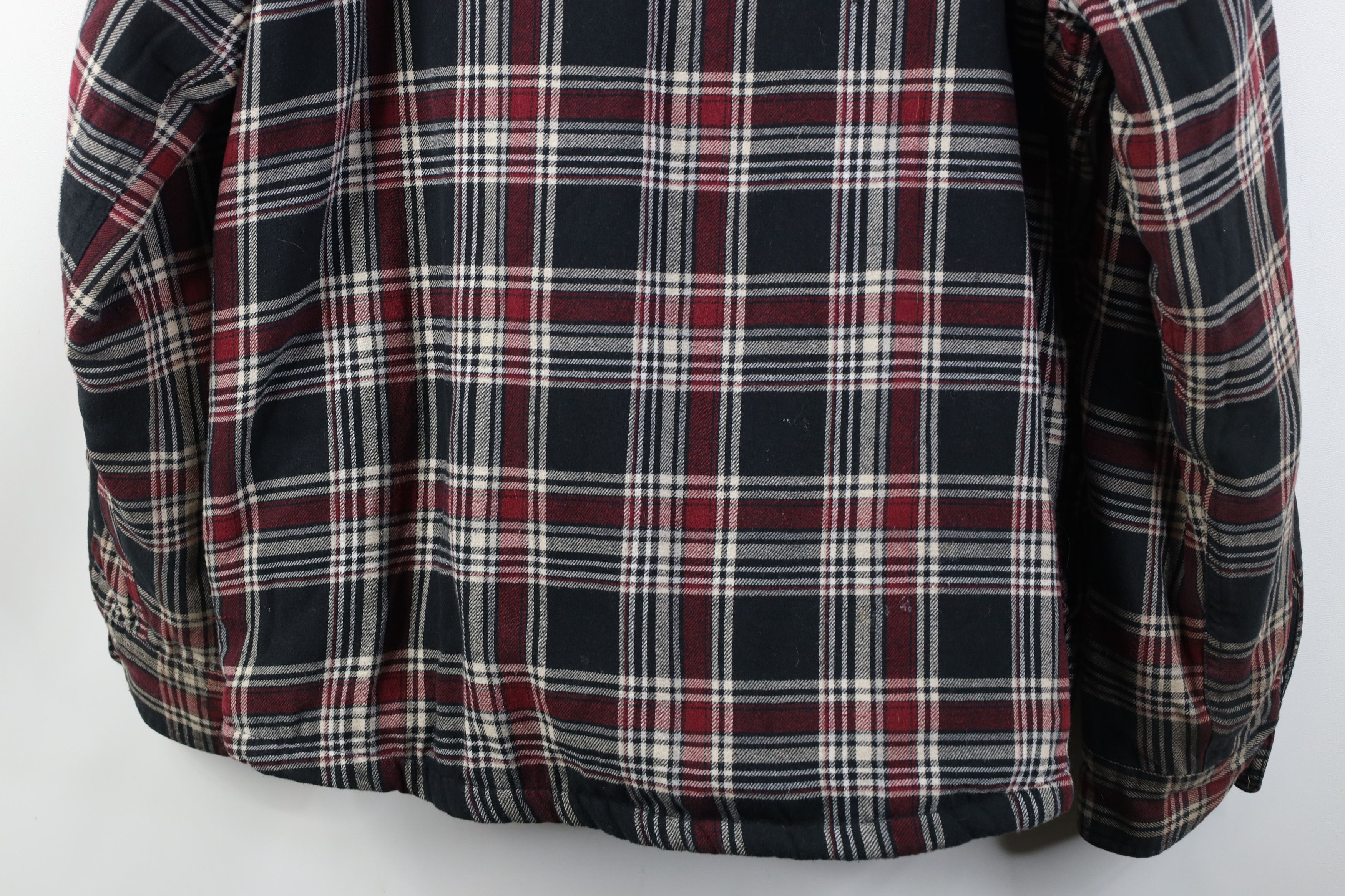 Wrangler Vintage Y2K Wrangler Pile Fleece Lined Flannel Shirt Jacket Size US L / EU 52-54 / 3 - 15 Thumbnail