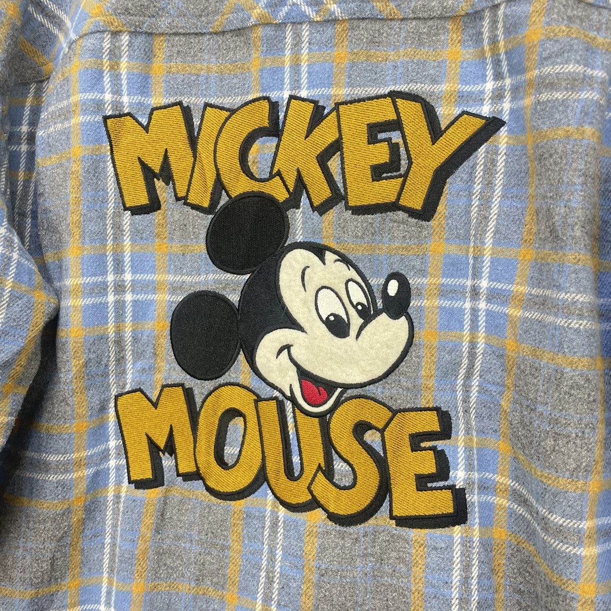 Disney × Japanese Brand × Mickey Mouse Disney X Moussy Plaid Tartan Jacket Embroidered Mickey Size L / US 10 / IT 46 - 5 Thumbnail