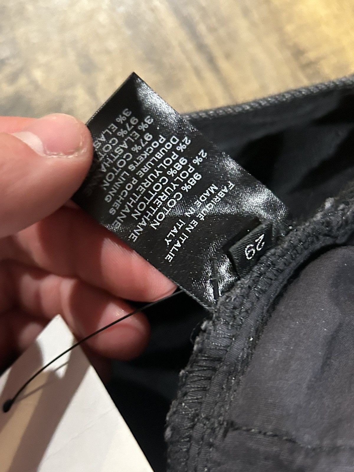 Balmain Black balmain biker jeans Size US 29 - 2 Thumbnail