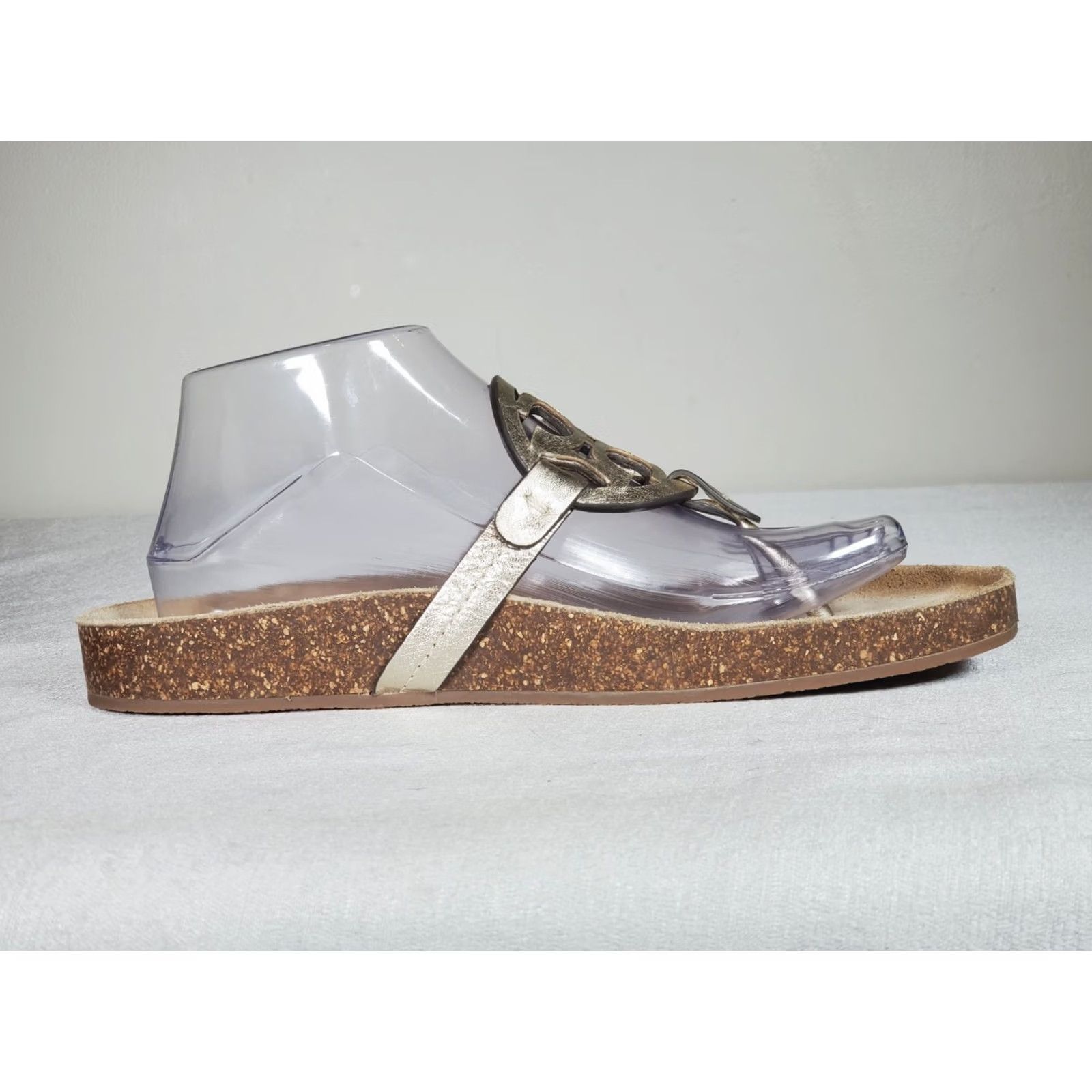 Tory Burch Tory Burch Thong Womens Spark Gold Miller Cloud Sandals Natural Metallic Cork Women Size US 10 / IT 40 - 5 Thumbnail