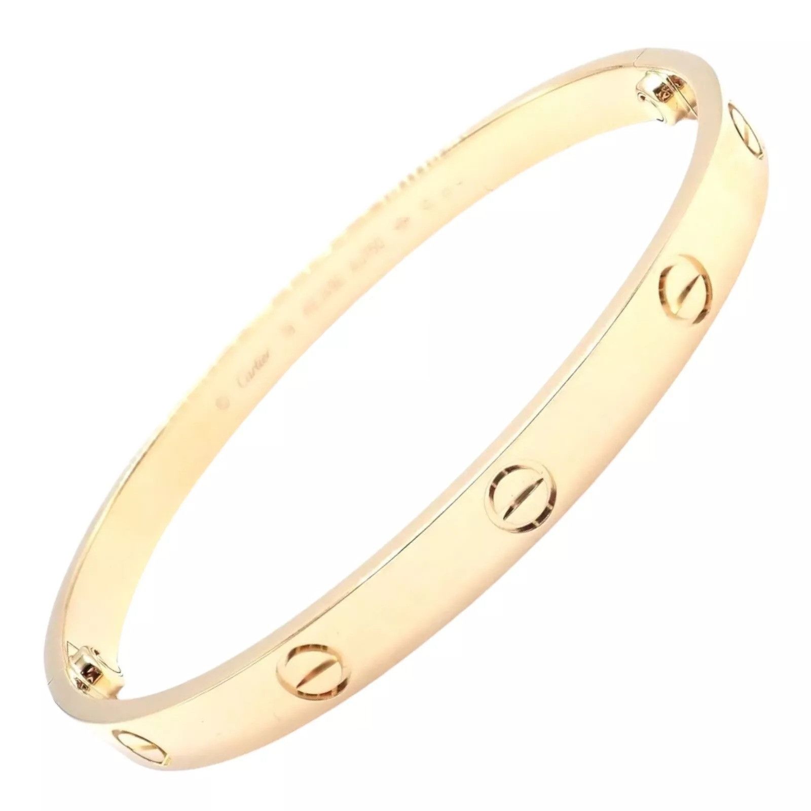 Cartier Cartier 18k Yellow Gold Love Bangle Bracelet Size 16 Paper Size ONE SIZE - 1 Thumbnail
