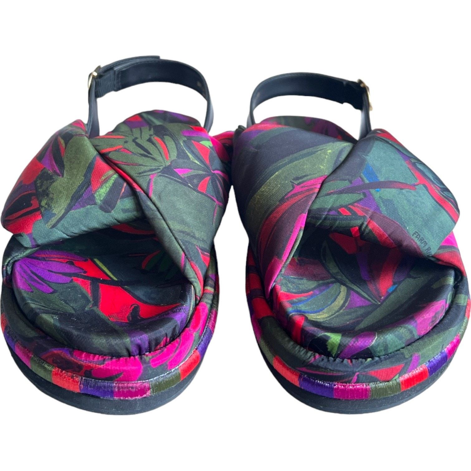 Farm Rio FARM Rio Puff Peep-Toe Slingback Sandals, US7 Size US 7 / IT 37 - 5 Thumbnail